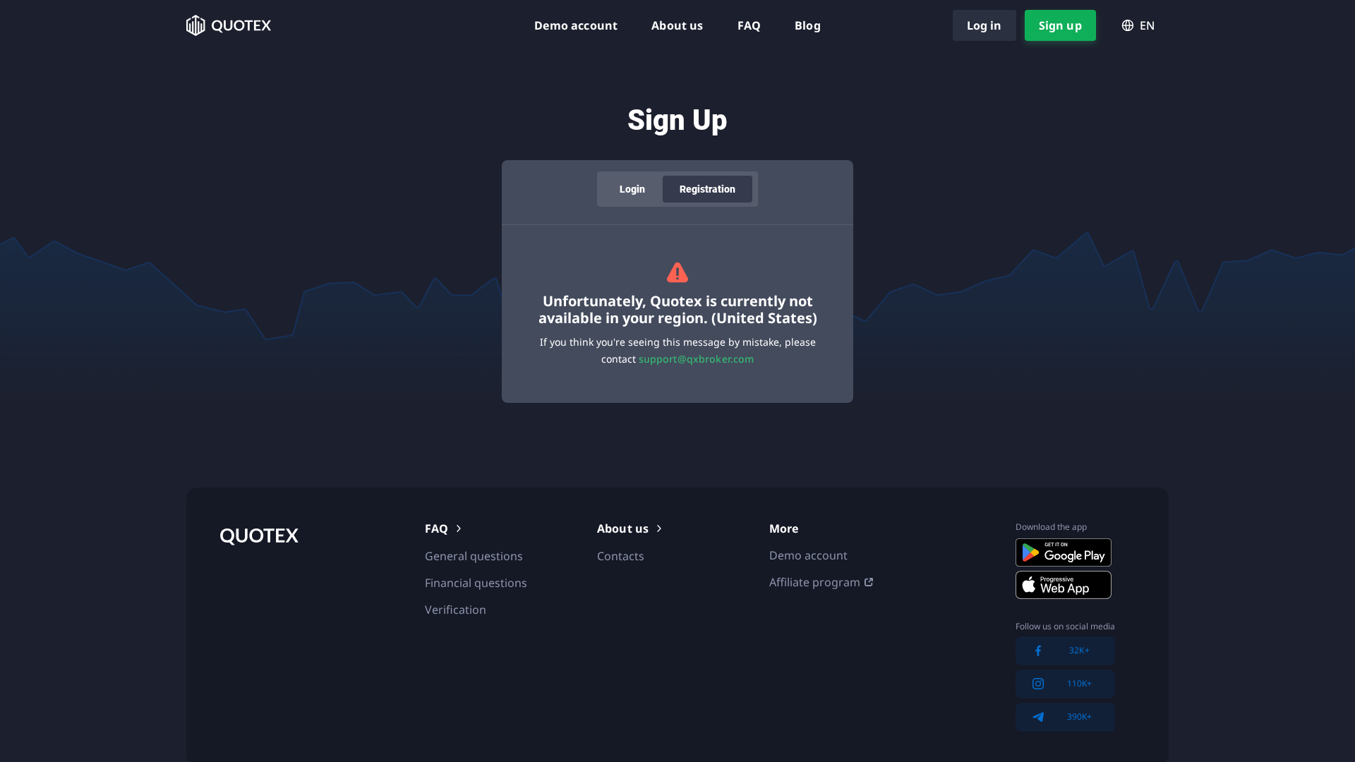 Screenshot of quotexoffical.io
