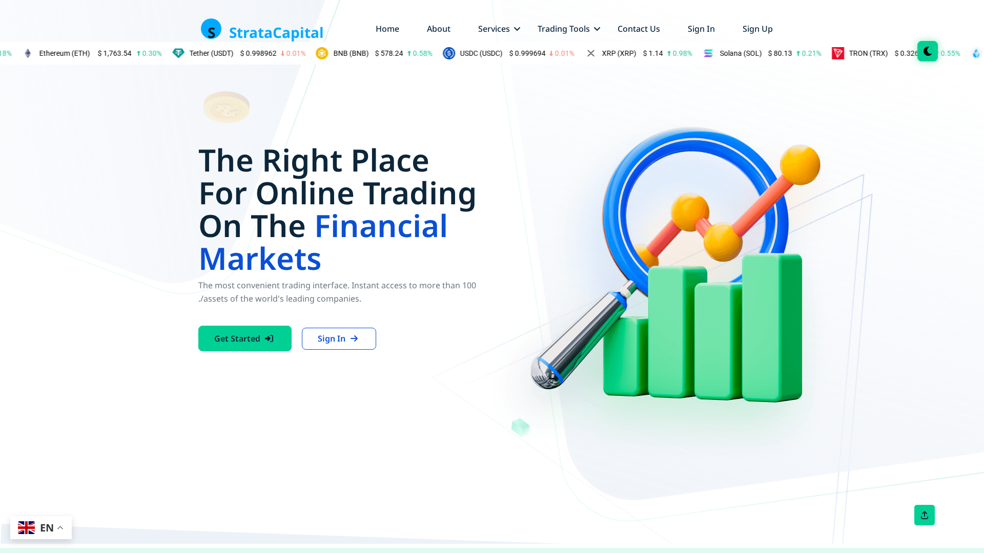Screenshot of stratainvestment.live