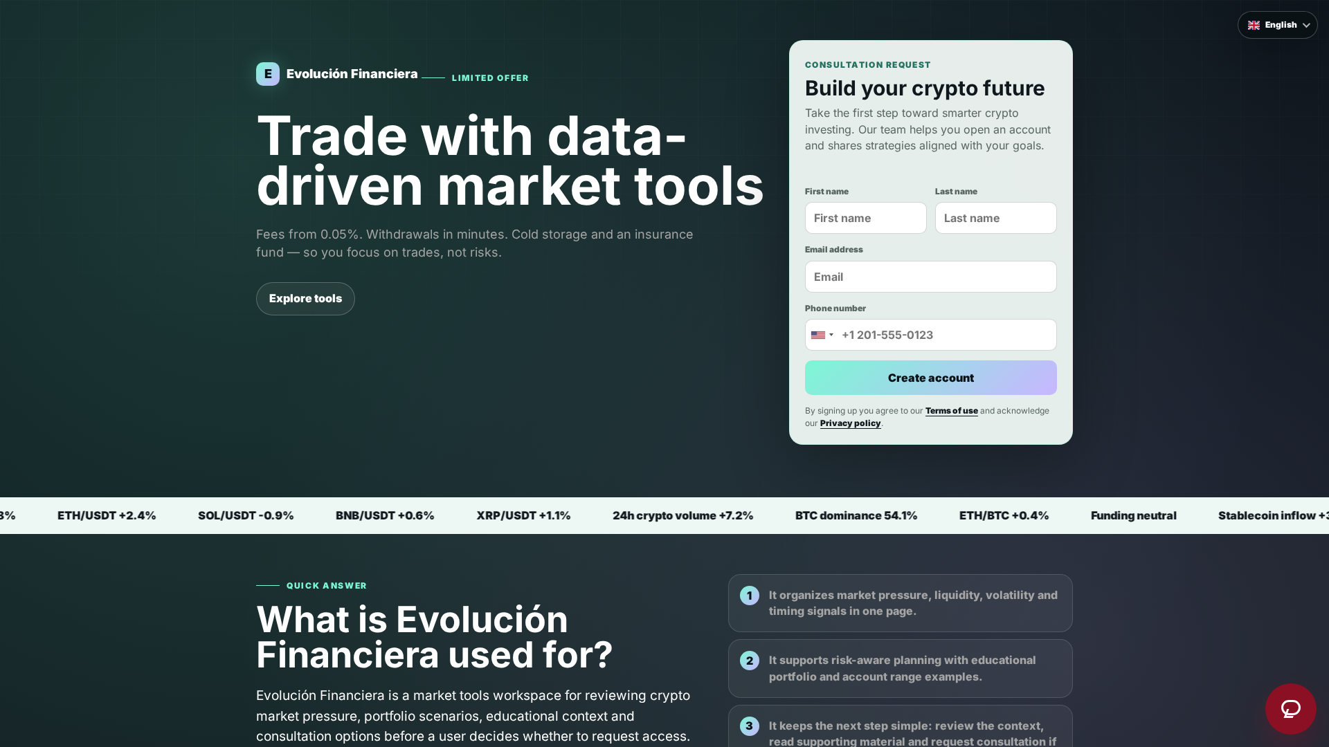 Screenshot of evolucion-financiera.org