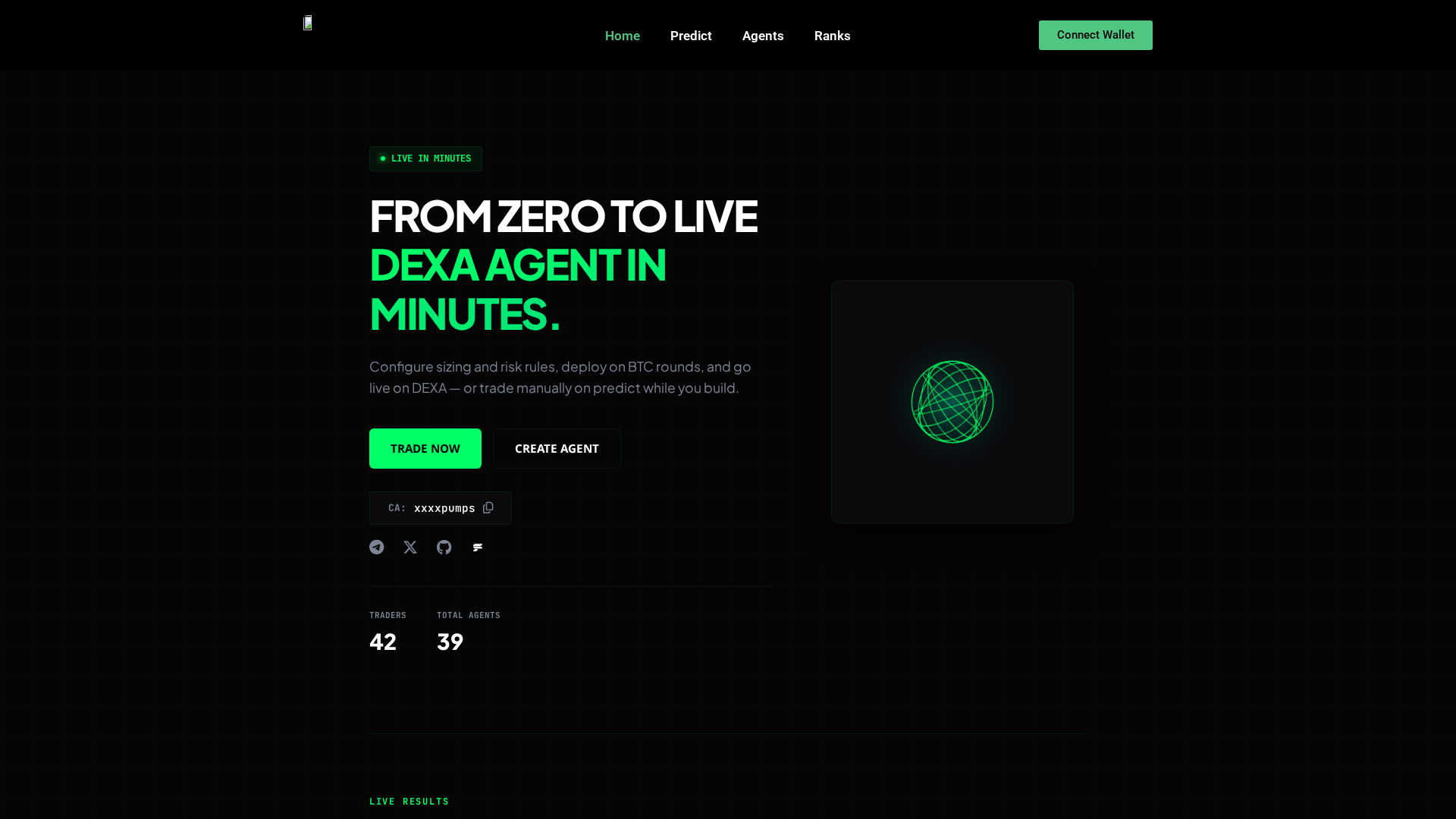 Screenshot of dexa.bid
