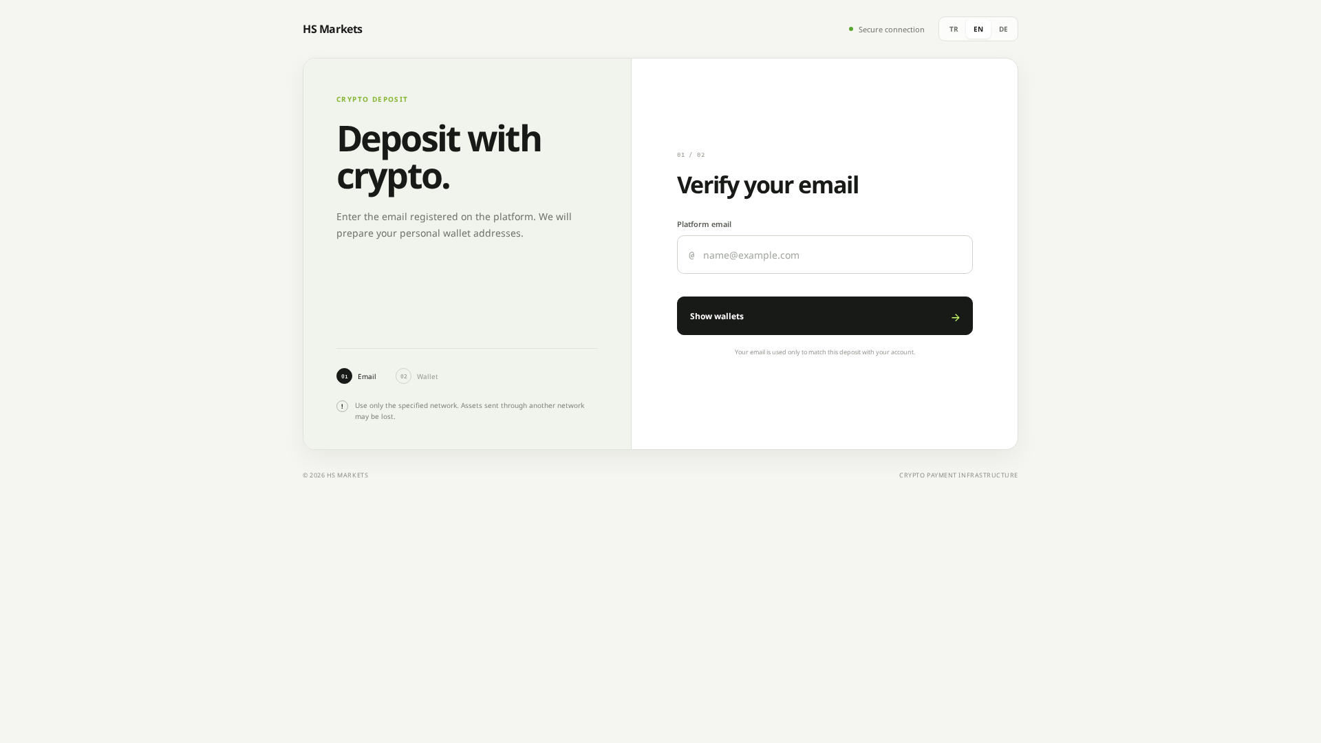 Screenshot of pay-hsmarkets.com