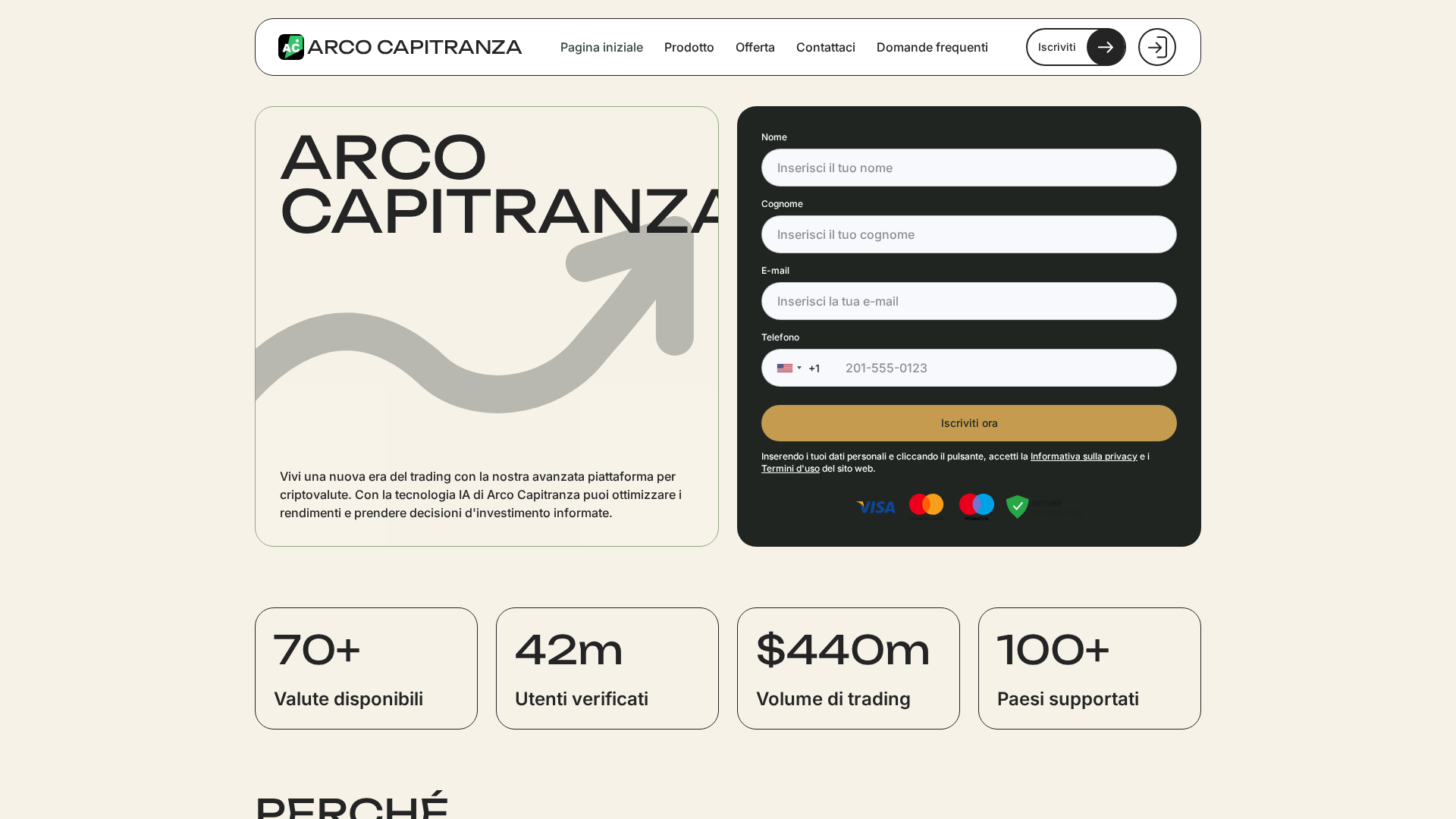 Screenshot of arco-capitranza.click