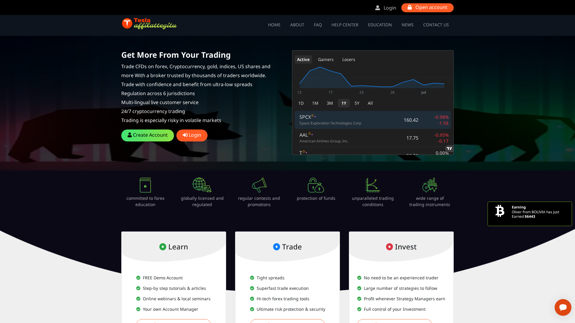 Screenshot of teslaaffilattegitu.com