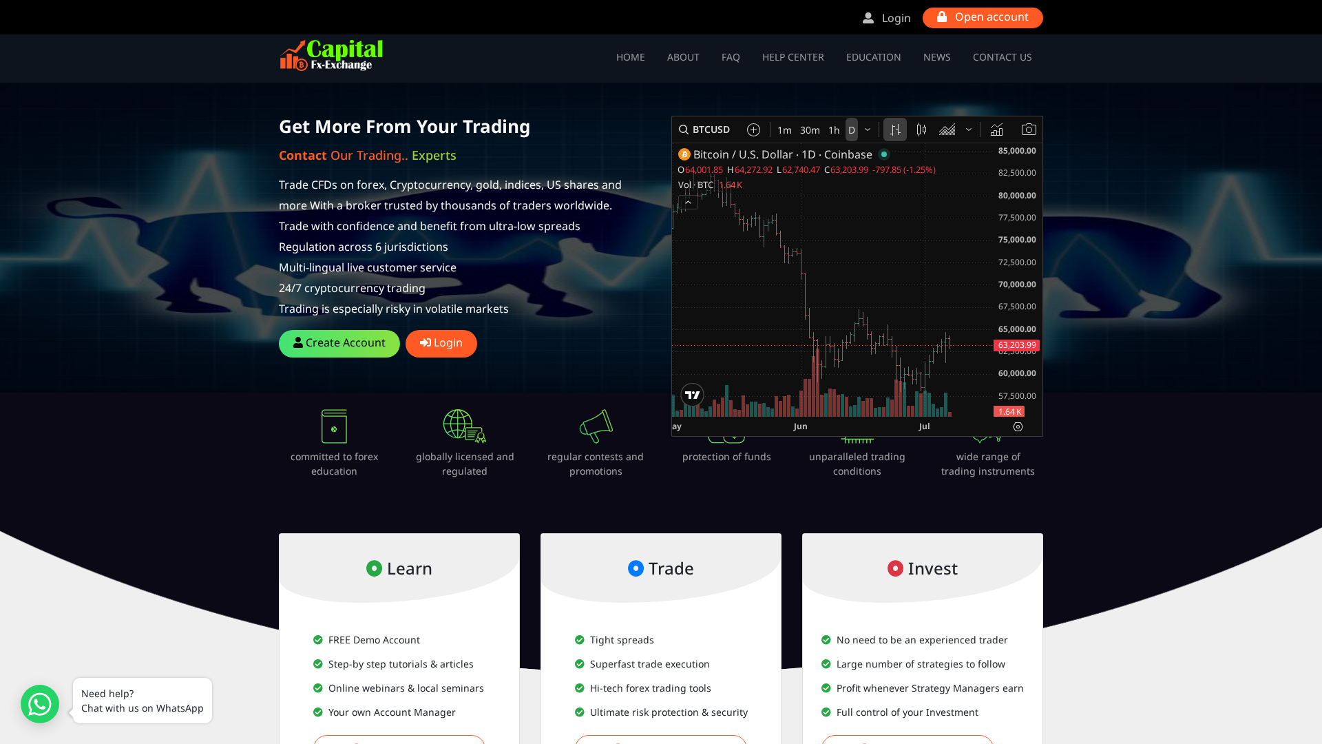 Screenshot of capitaltrade.fnconline.com