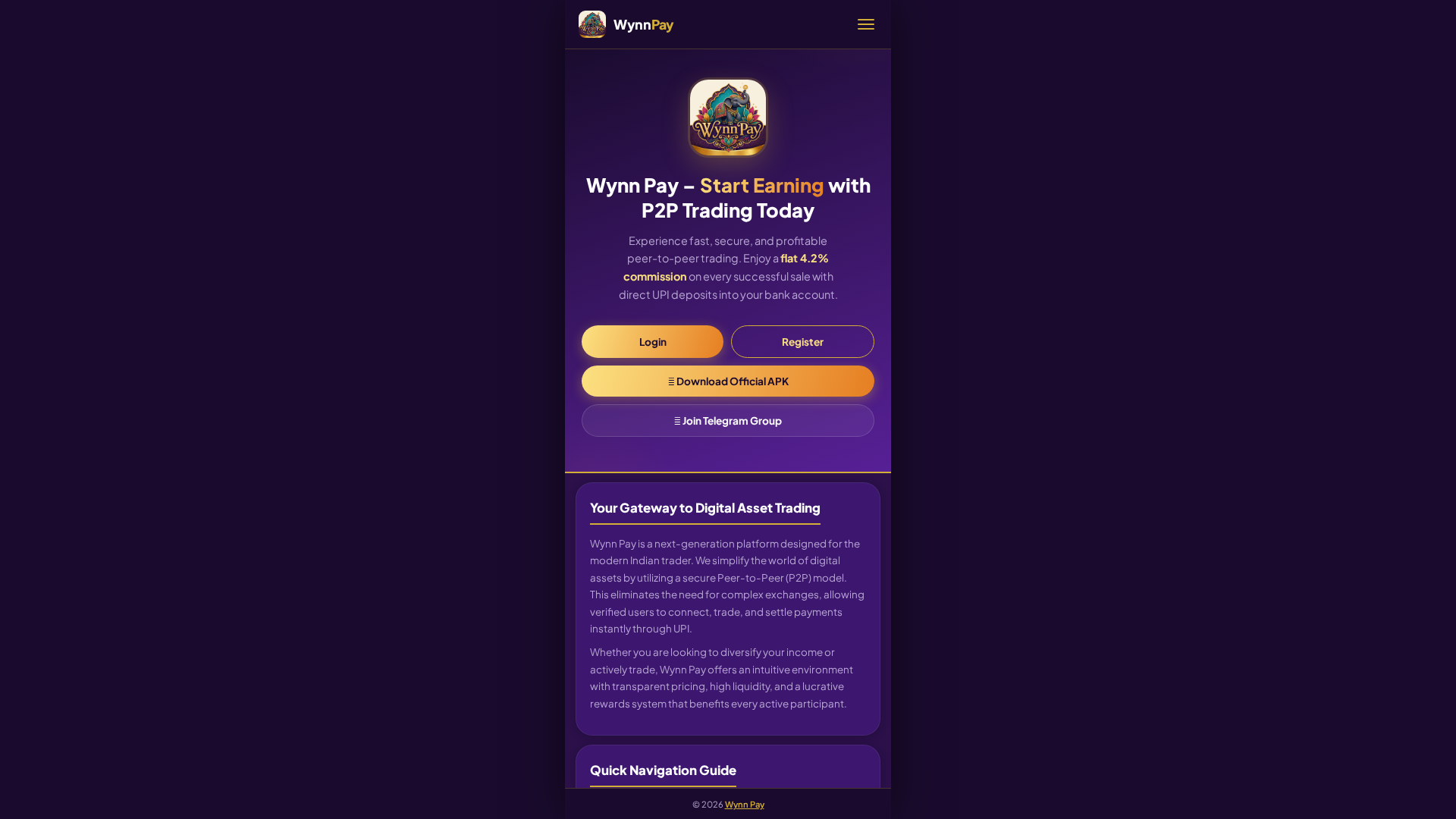 Screenshot of wynnpay.app