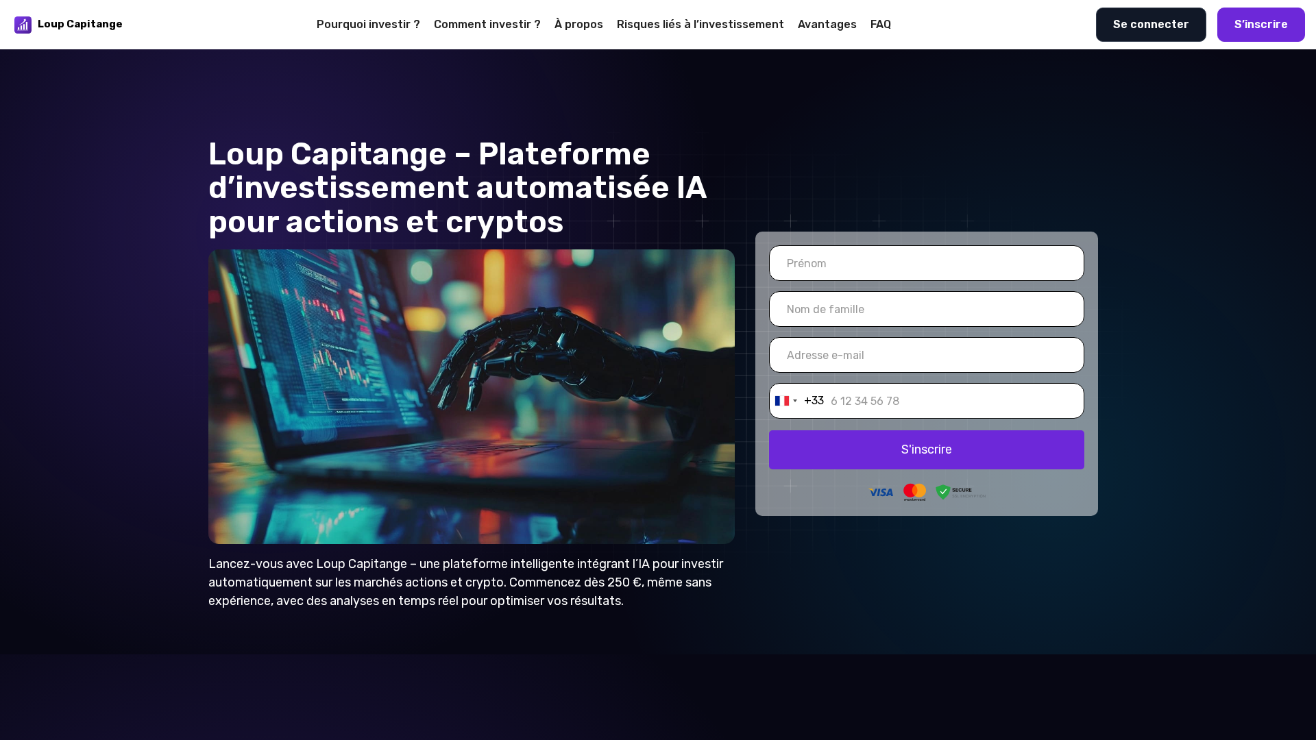 Screenshot of loup-capitange.net