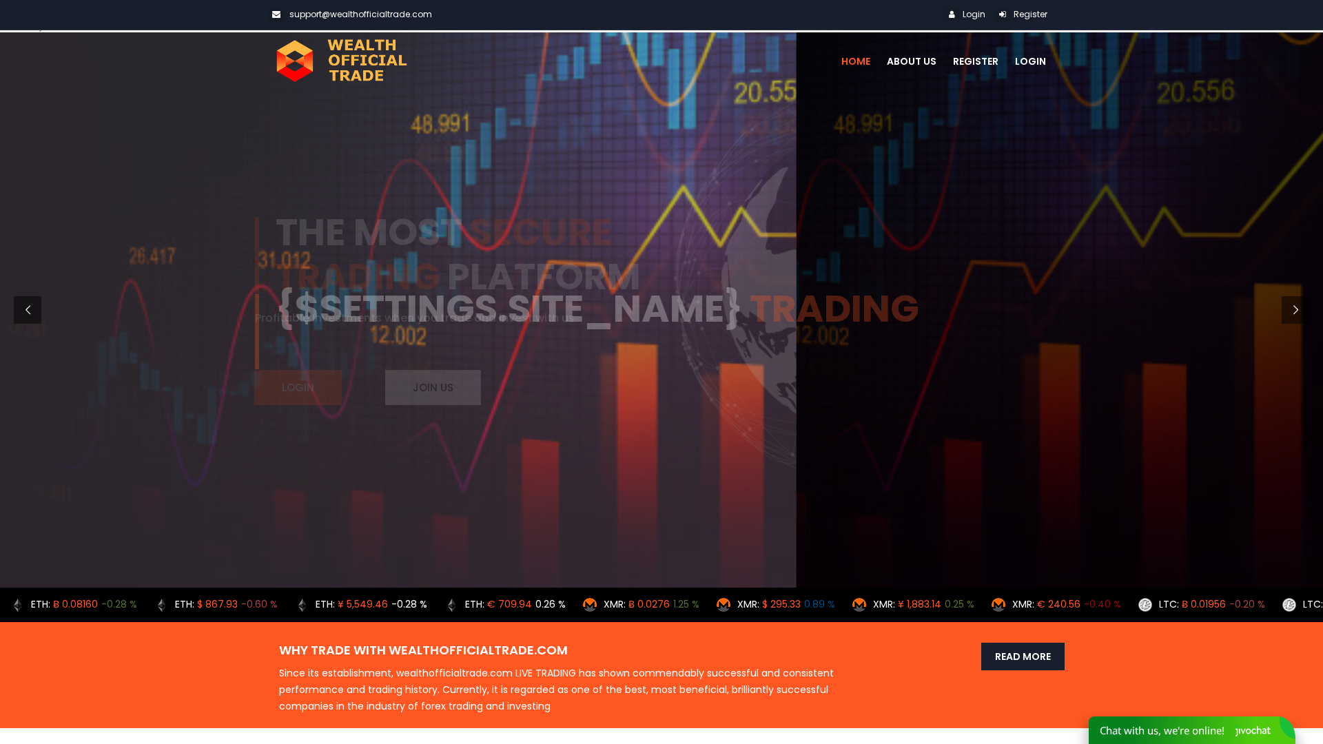 Screenshot of wealthofficialtrade.com
