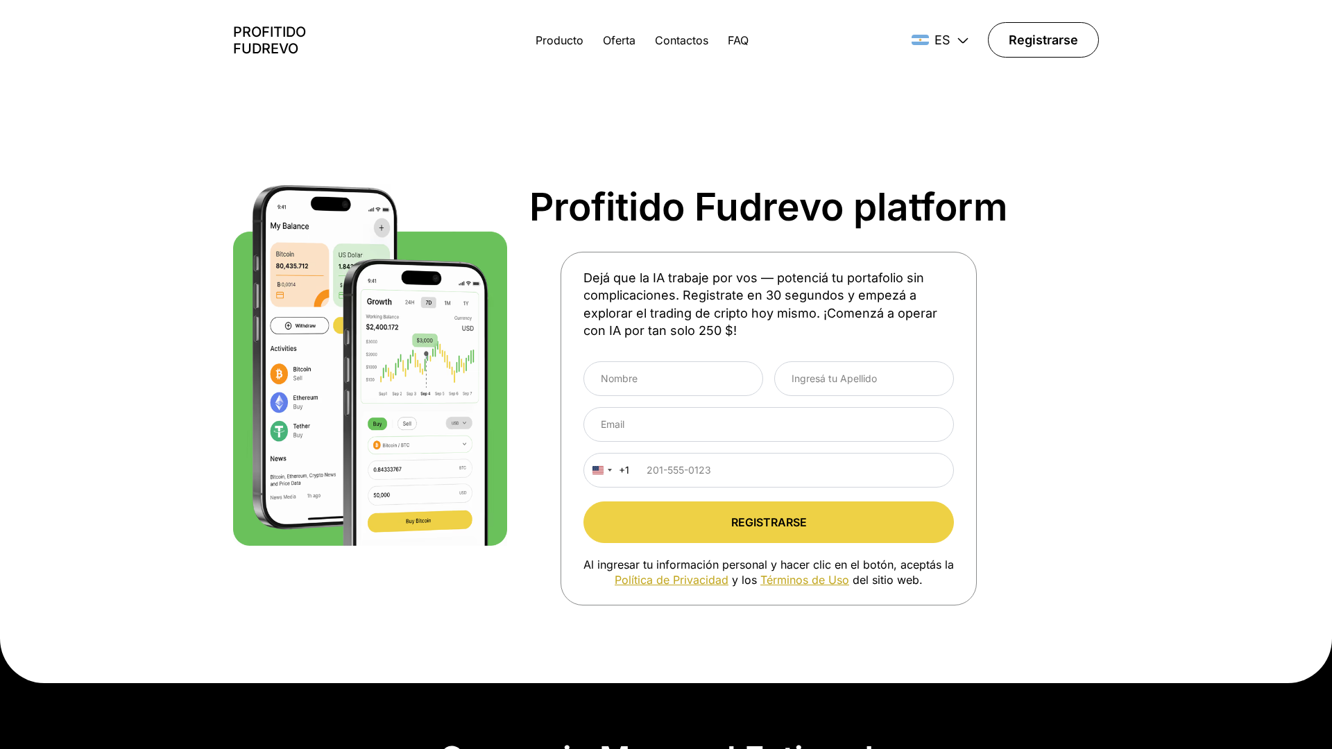 Screenshot of profitidofudrevo.com