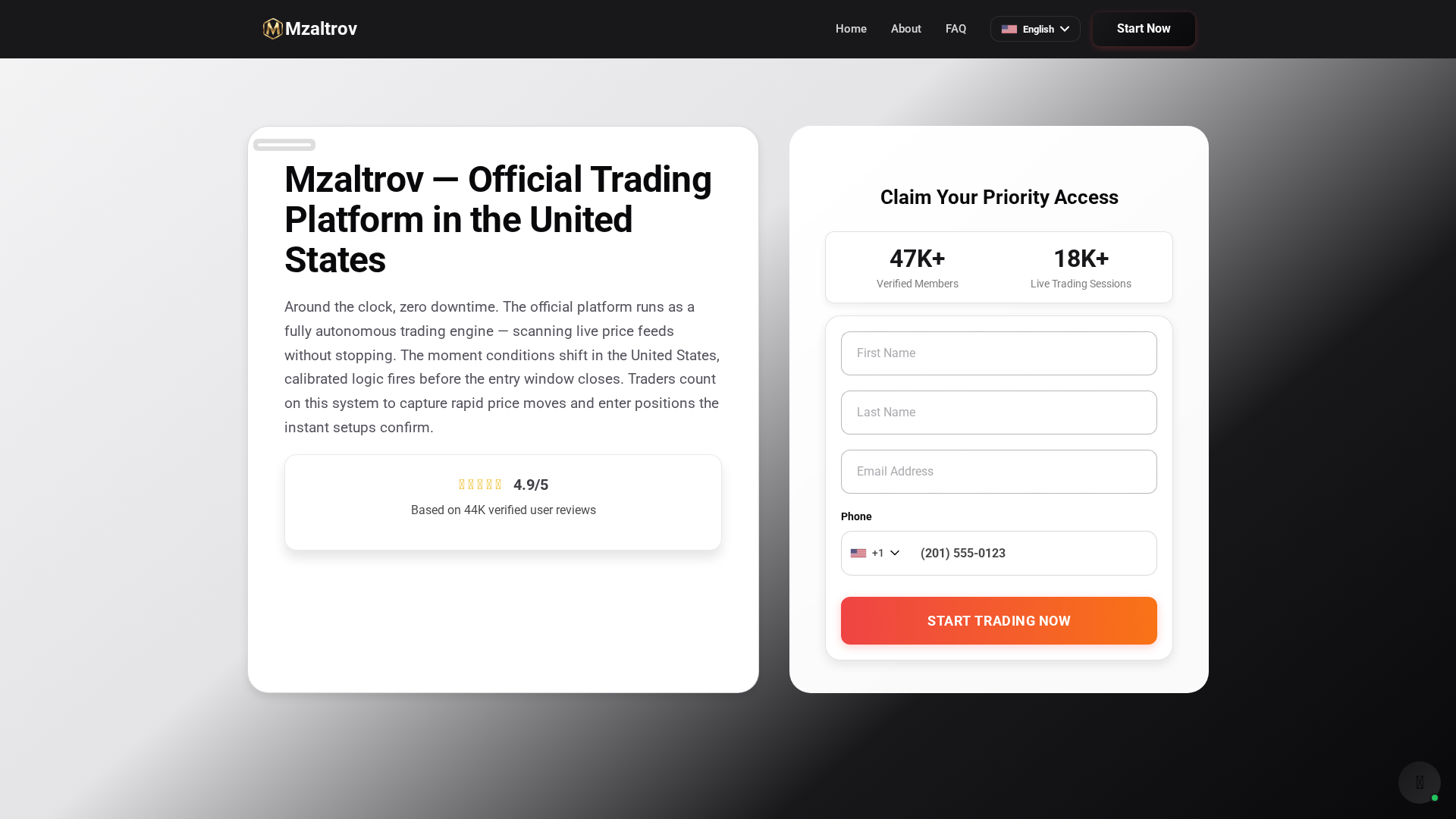 Screenshot of mzaltrov.com