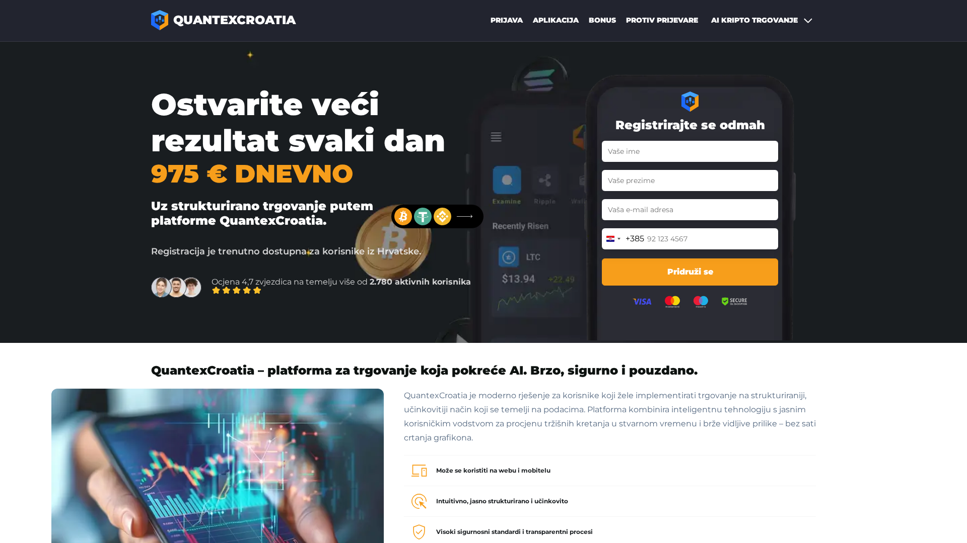 Screenshot of hr-quantexcroatia.com