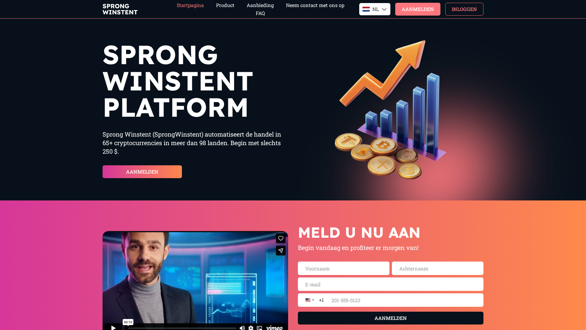 Screenshot of sprongwinstent.com