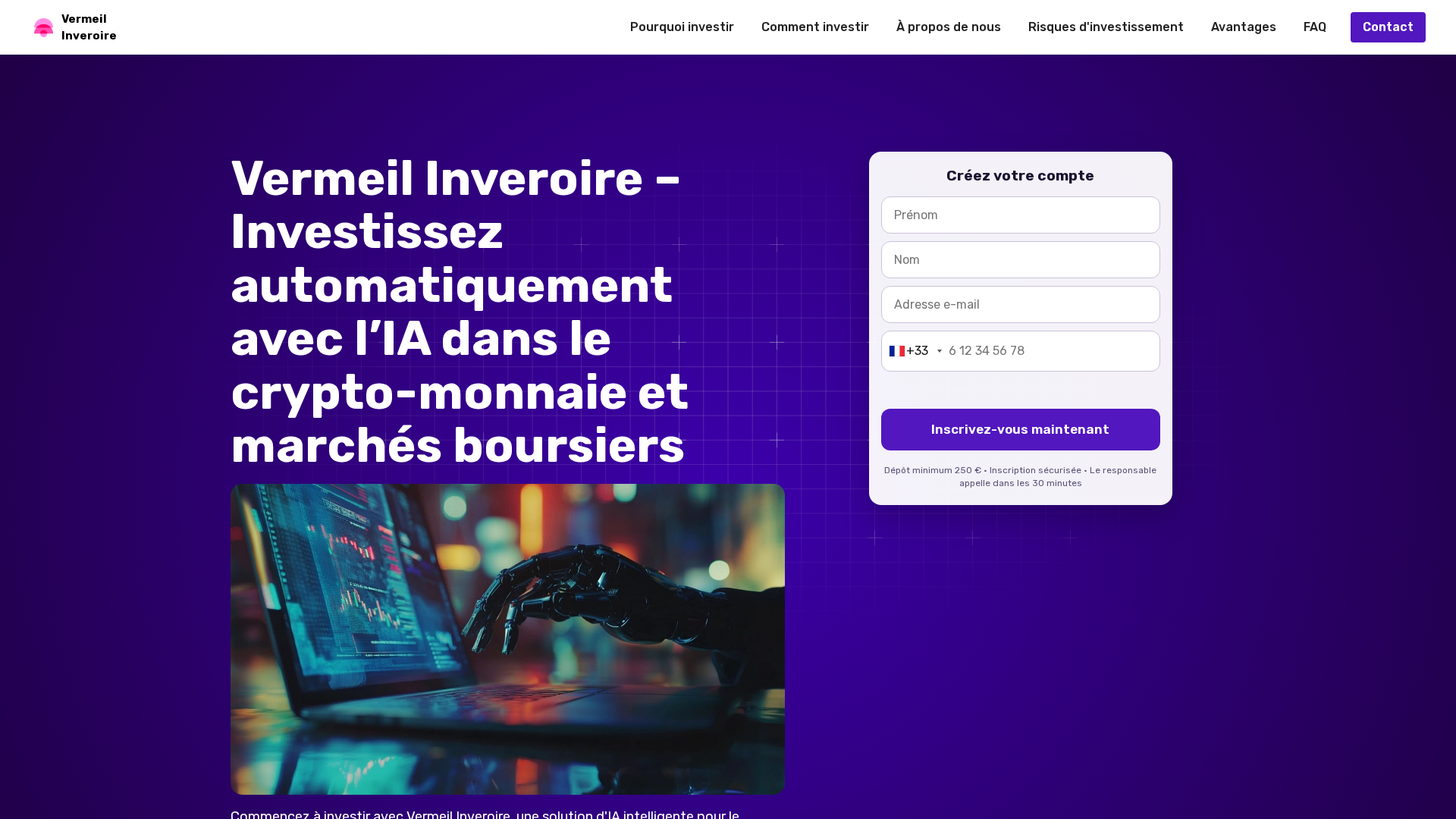 Screenshot of vermeilinveroire.business