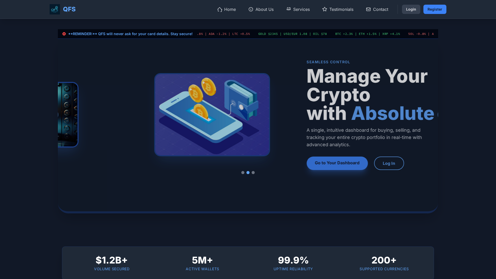 Screenshot of worldquantumbackupladger.com