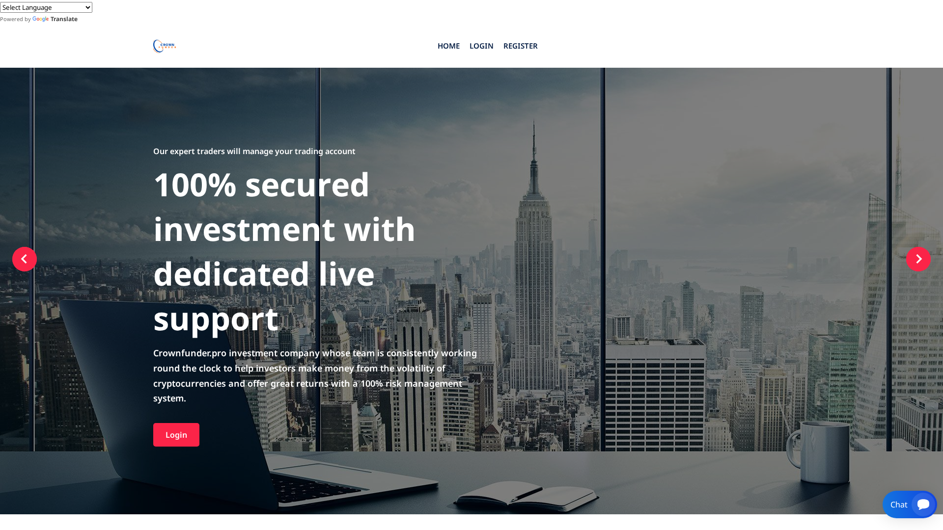Screenshot of crownfunders.pro