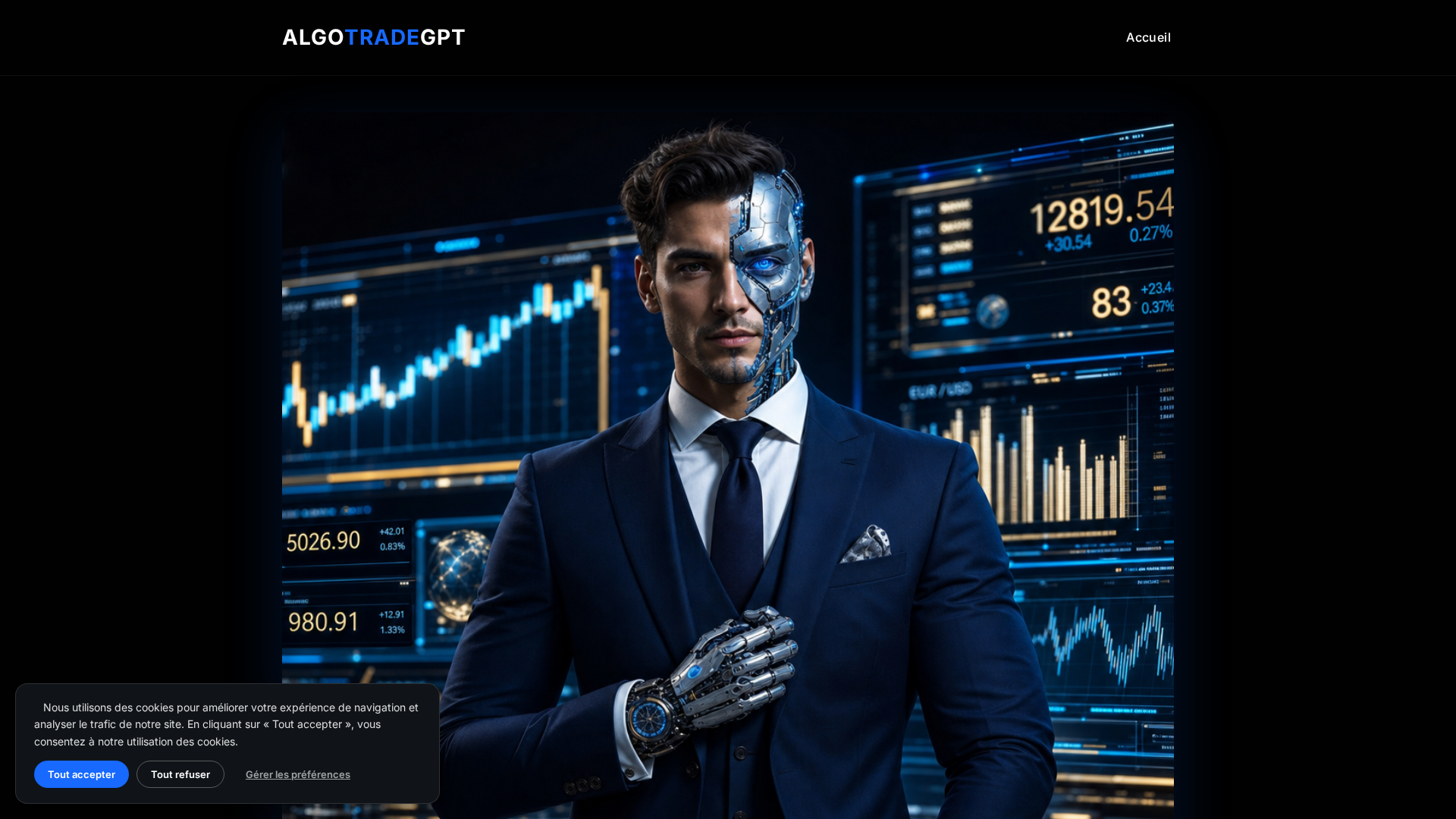 Screenshot of algotradegpt.com