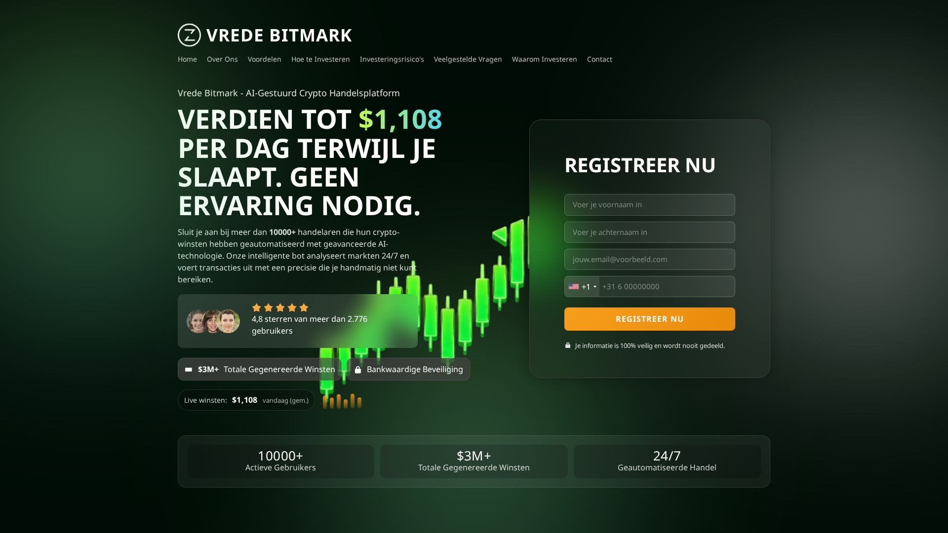 Screenshot of vredebitmarktrade.com