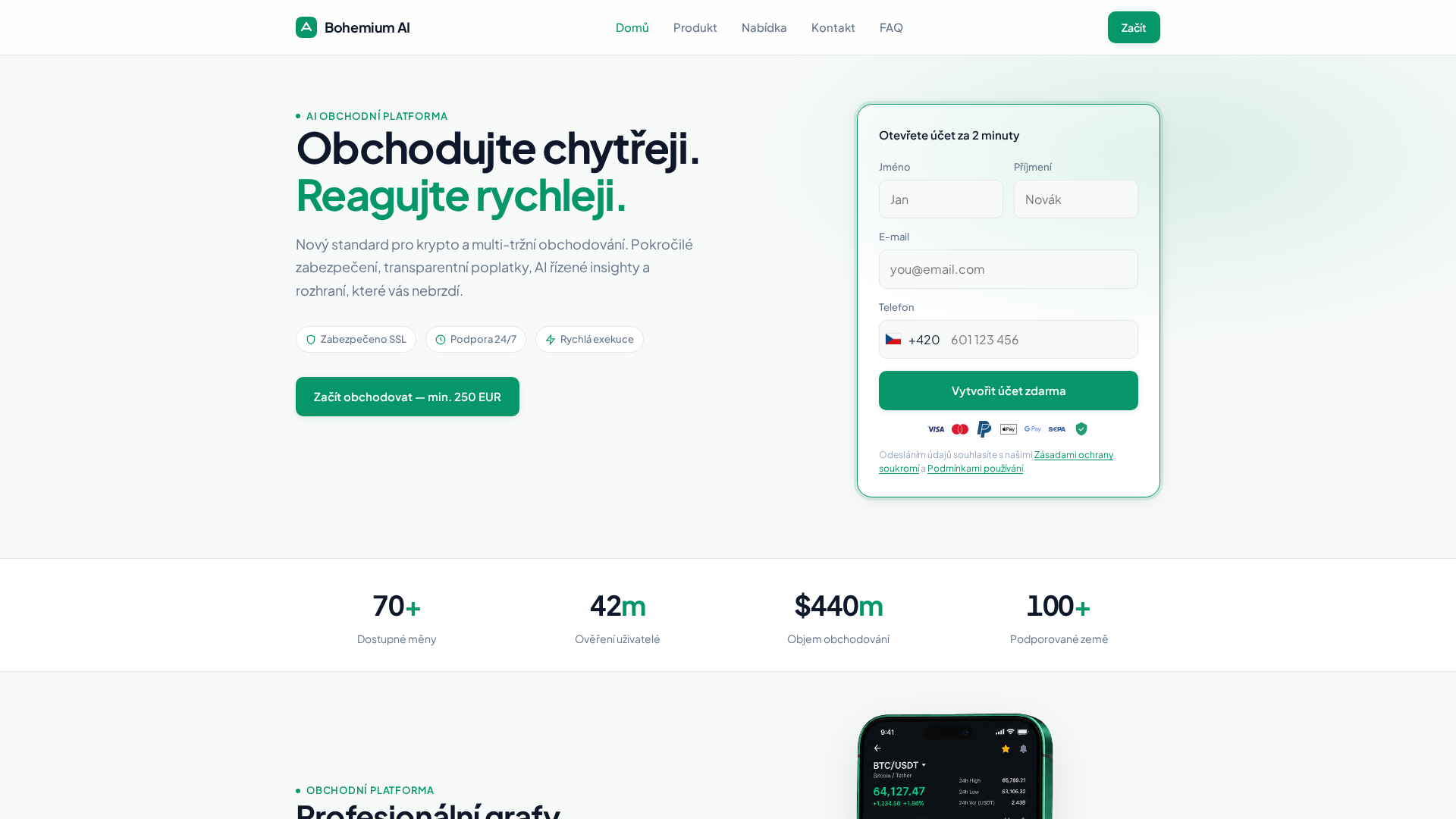 Screenshot of cz-bohemium-ai.com
