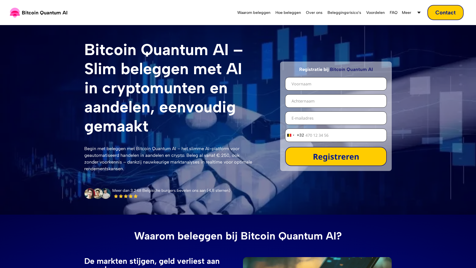 Screenshot of bitcoin-quantumai.net