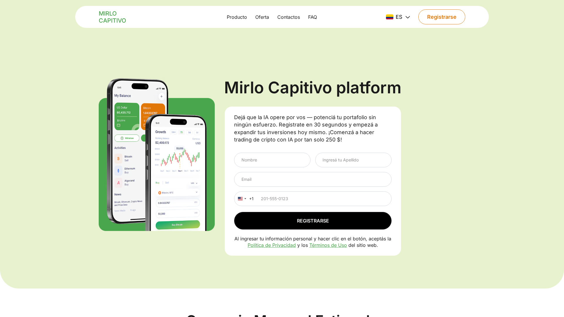 Screenshot of mirlocapitivo.com