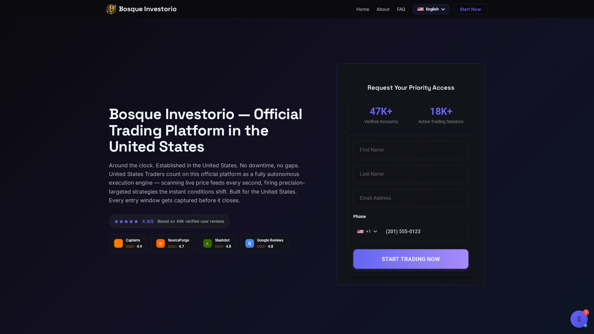 Screenshot of bosque-investorio.com