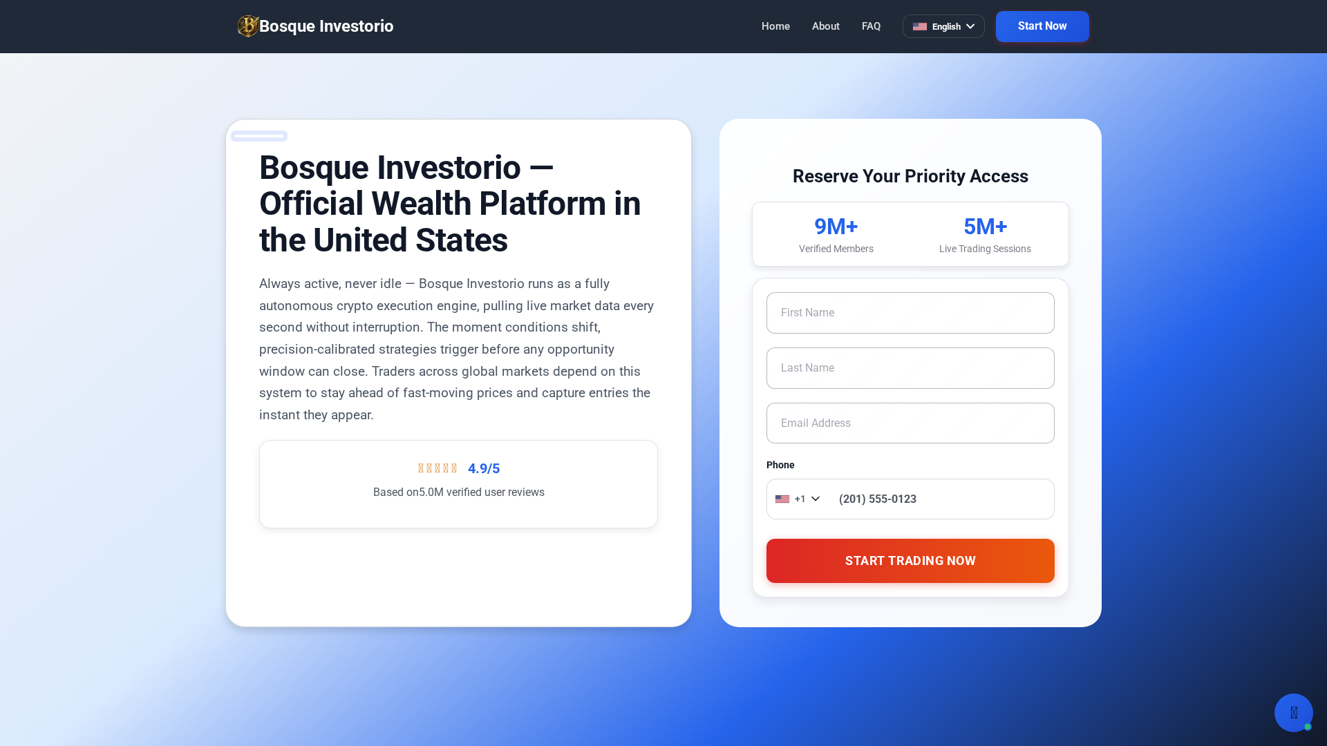 Screenshot of bosque-investorio.org