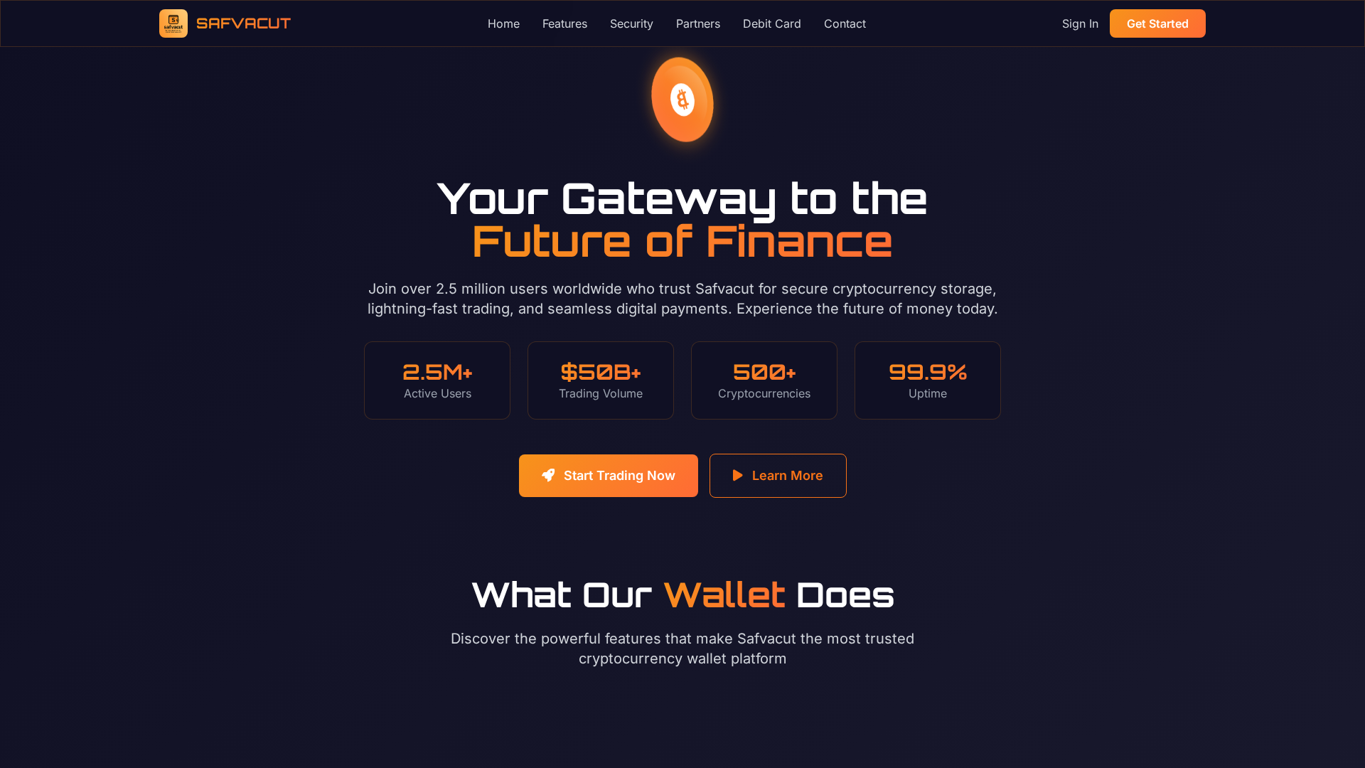 Screenshot of voletcoin.com