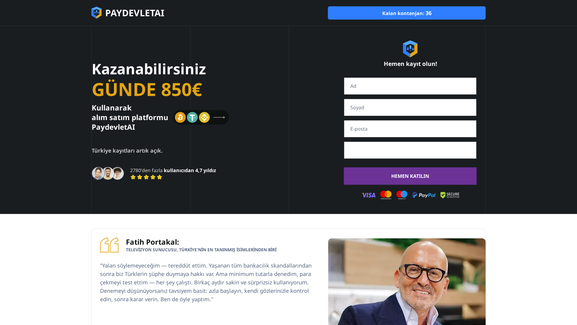 Screenshot of paydevletai.com