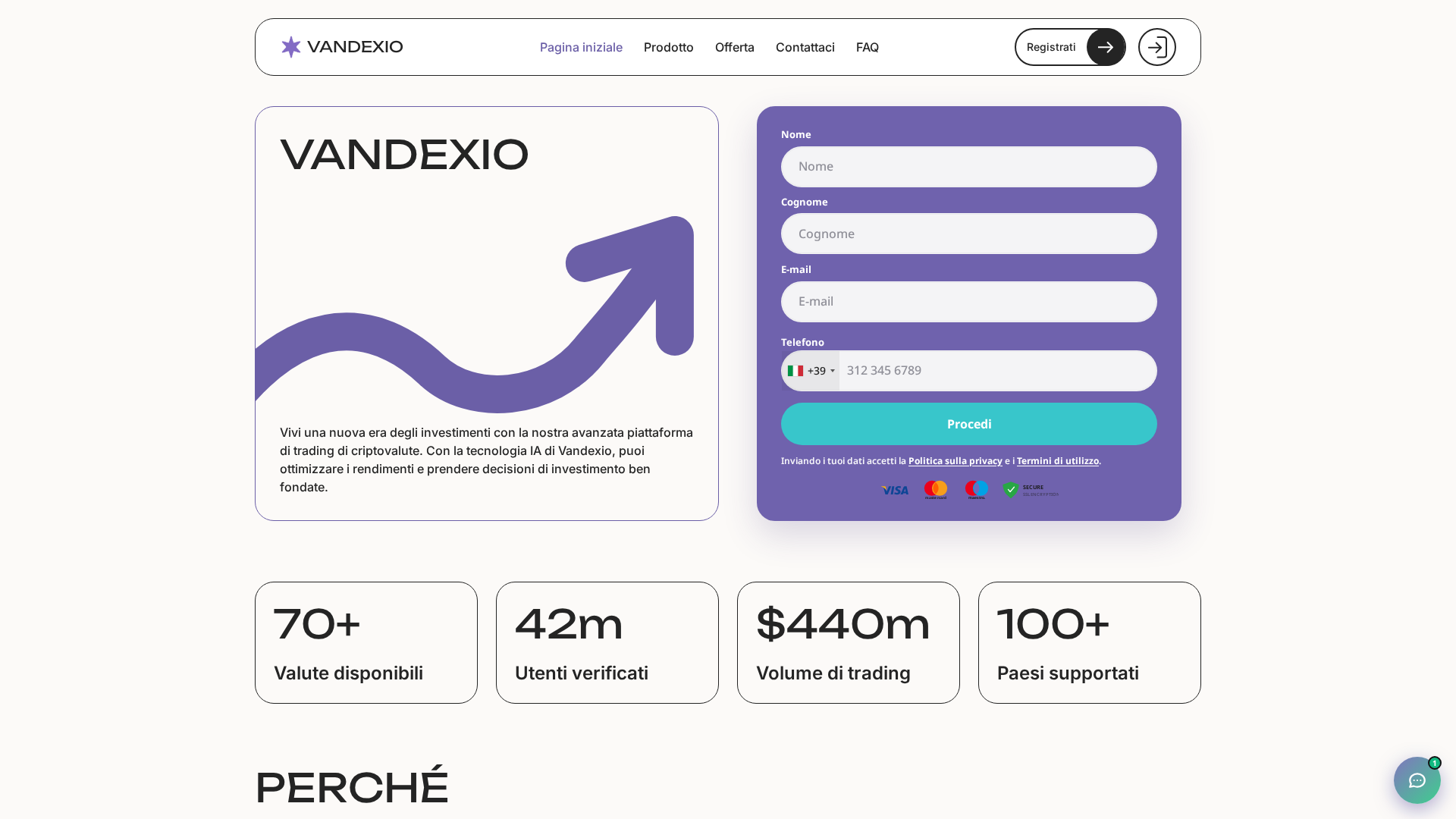 Screenshot of vandexio.com