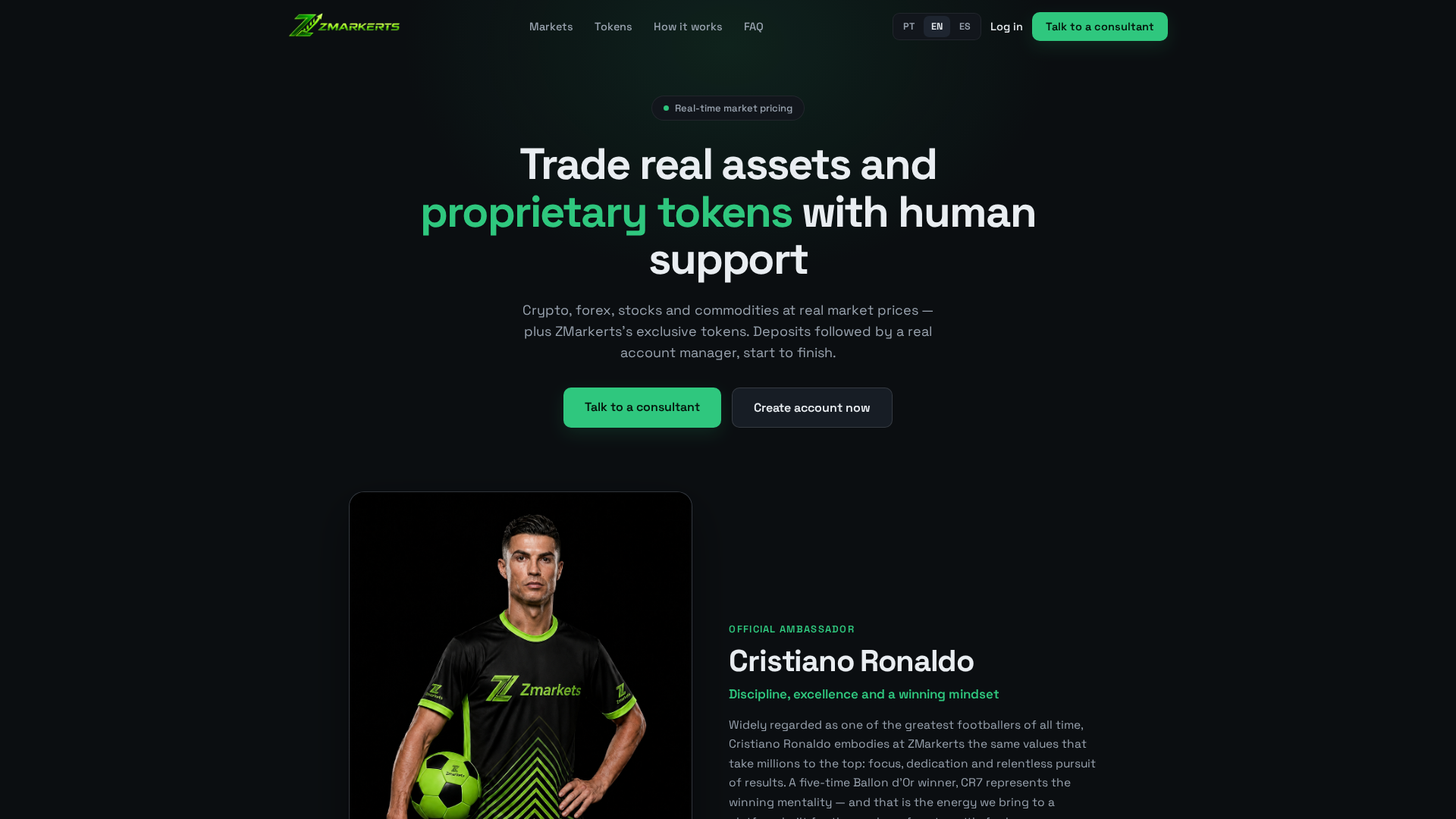 Screenshot of zmarkets.net