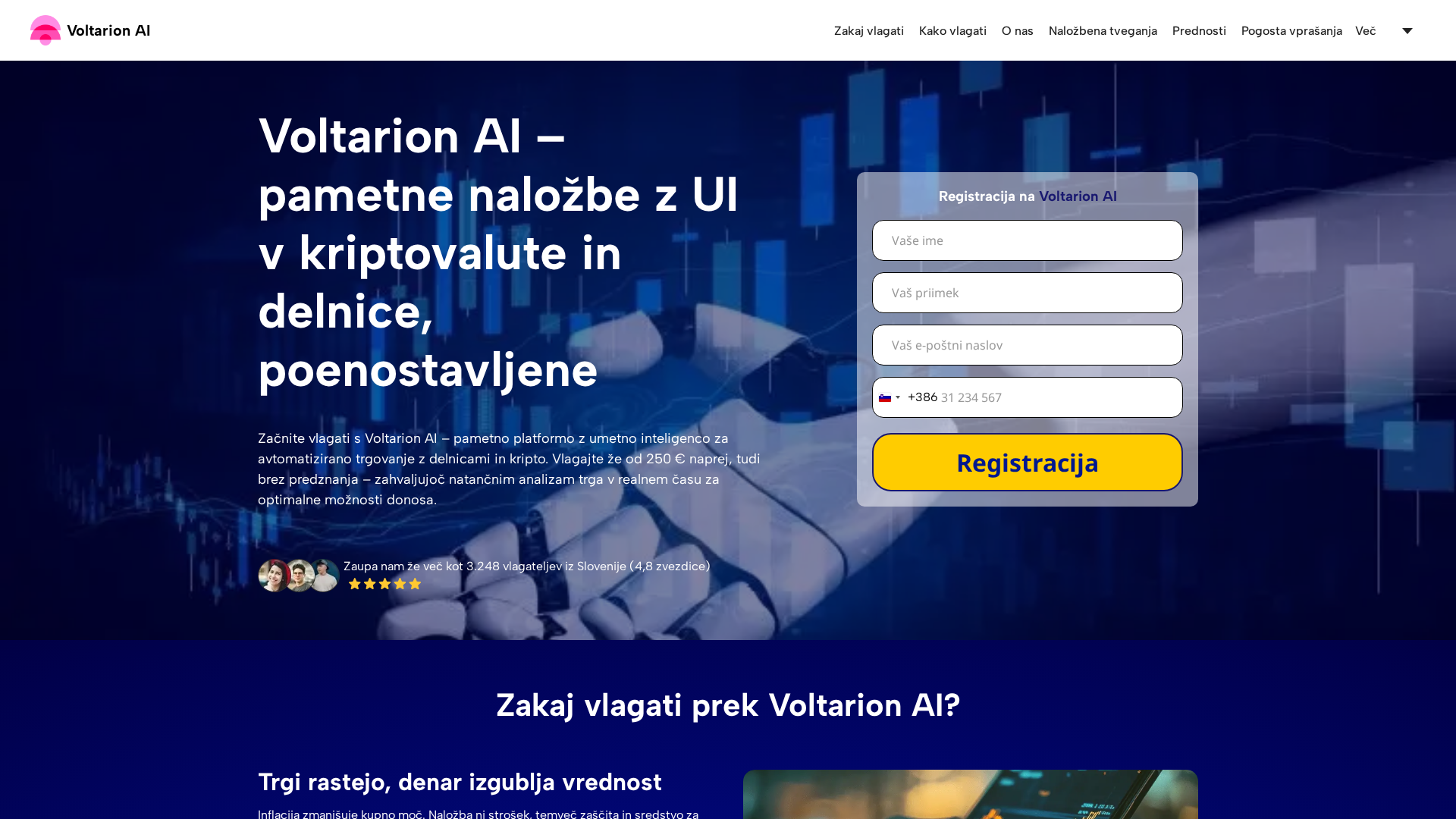 Screenshot of voltarionai-pro.com