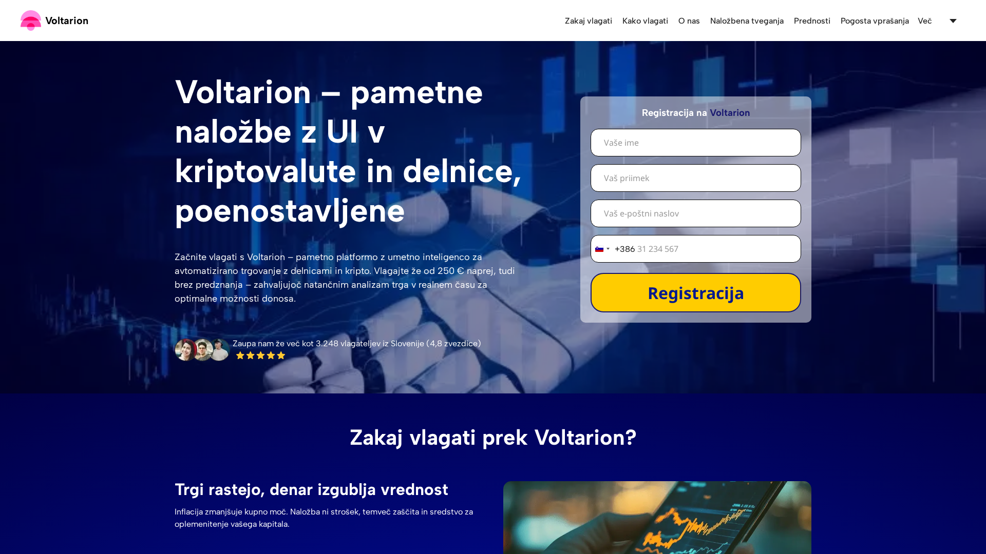 Screenshot of voltarion-pro.com