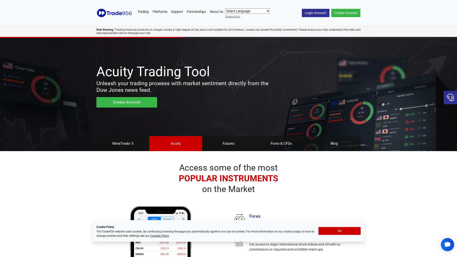Screenshot of trade-956.com