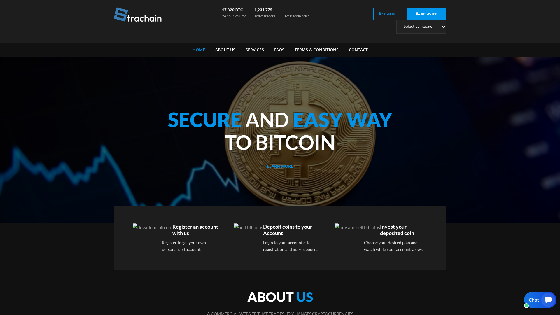Screenshot of strachain.com