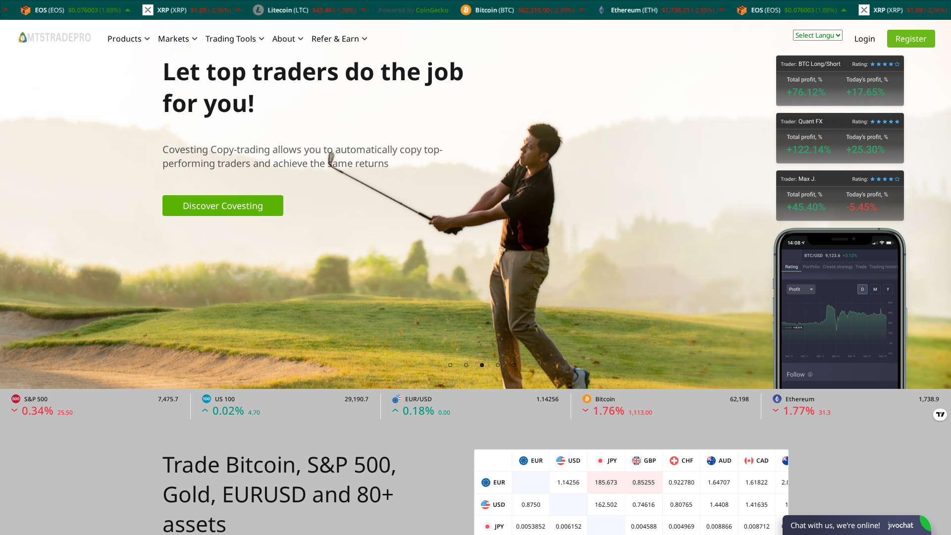 Screenshot of mt5tradepro.com