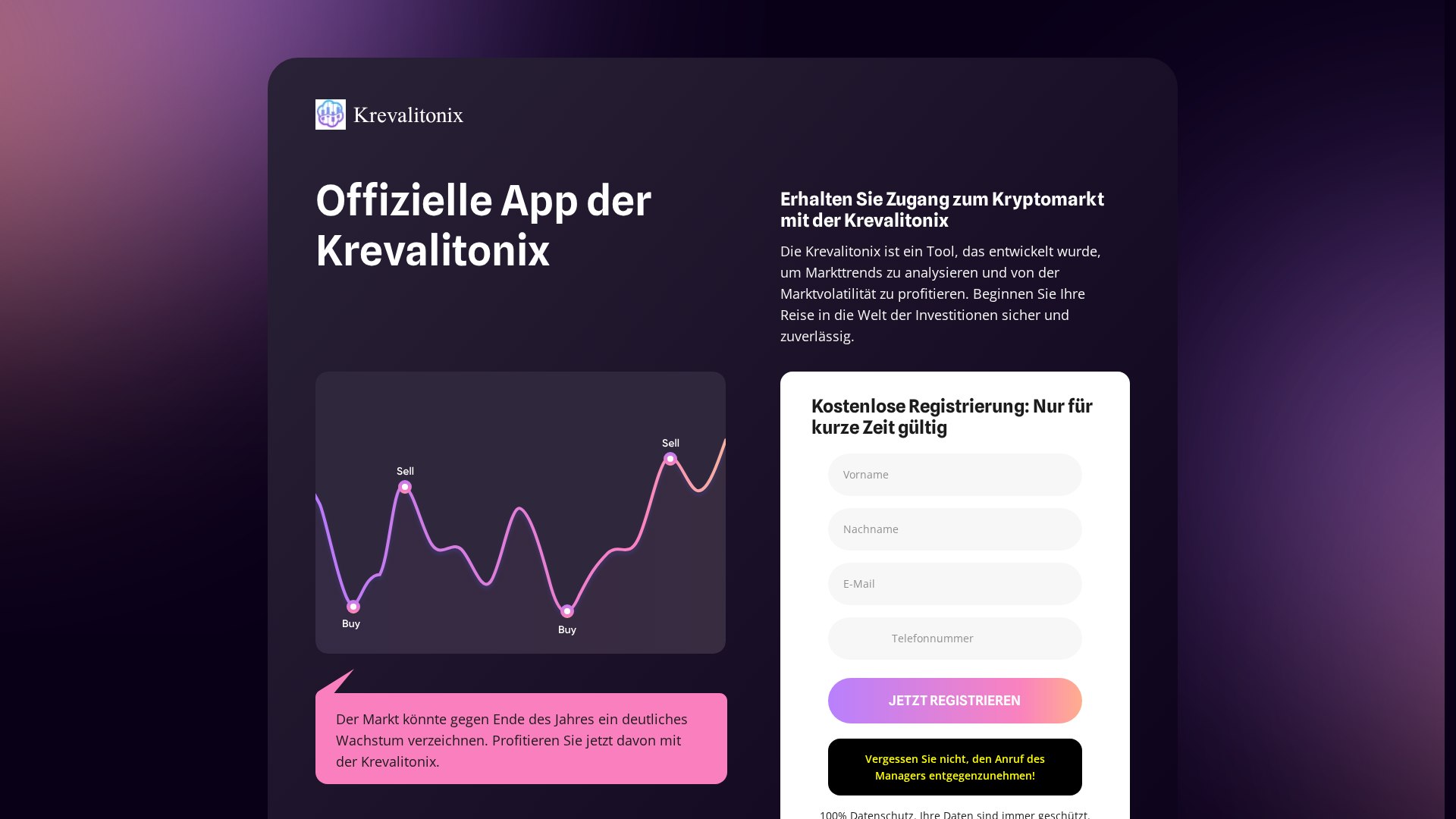 Screenshot of krevalitonixtrade.de