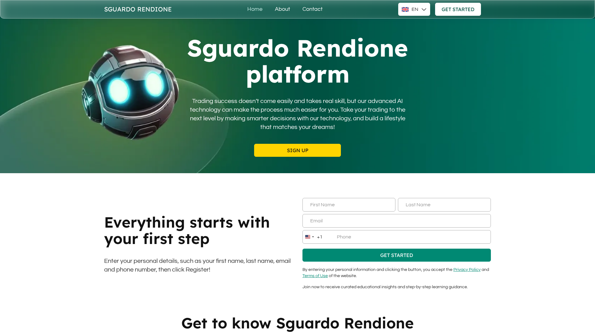 Screenshot of sguardorendione.live