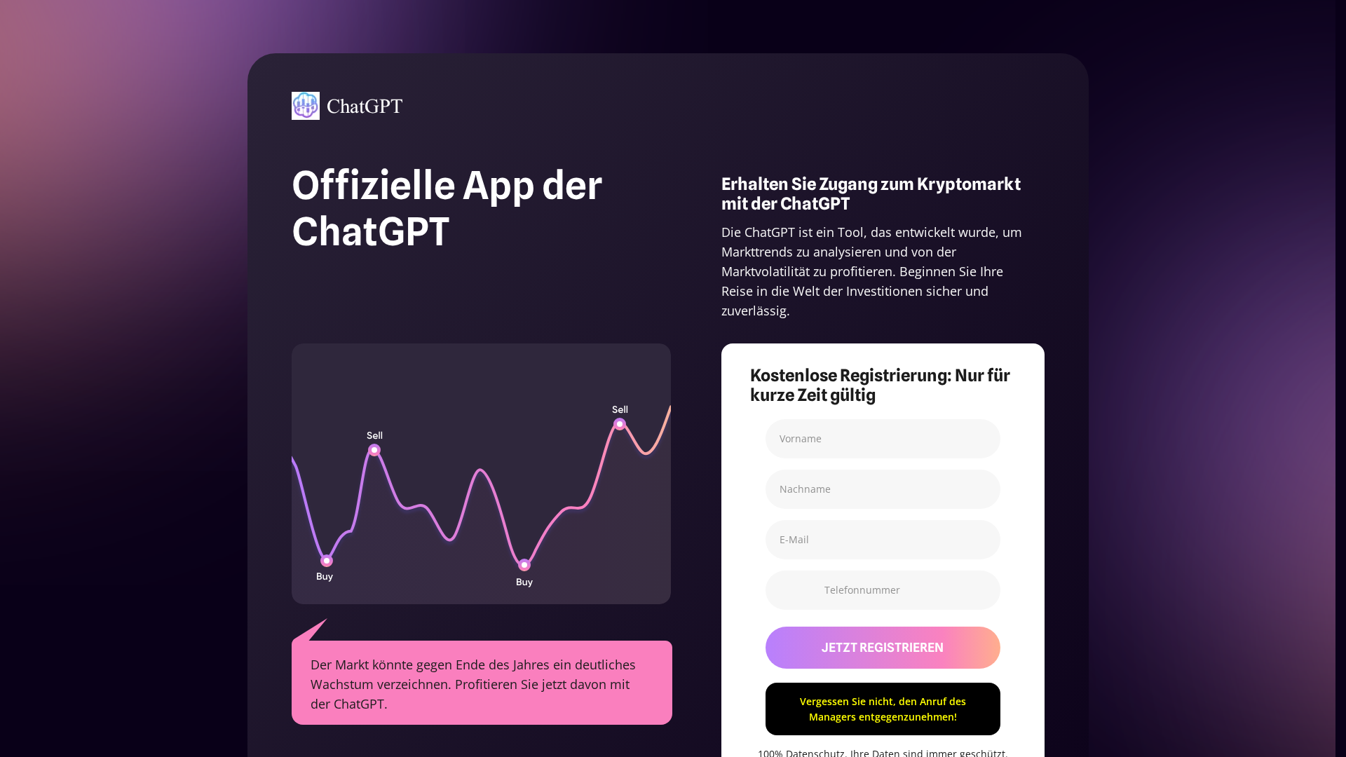 Screenshot of chatgpttrade.de