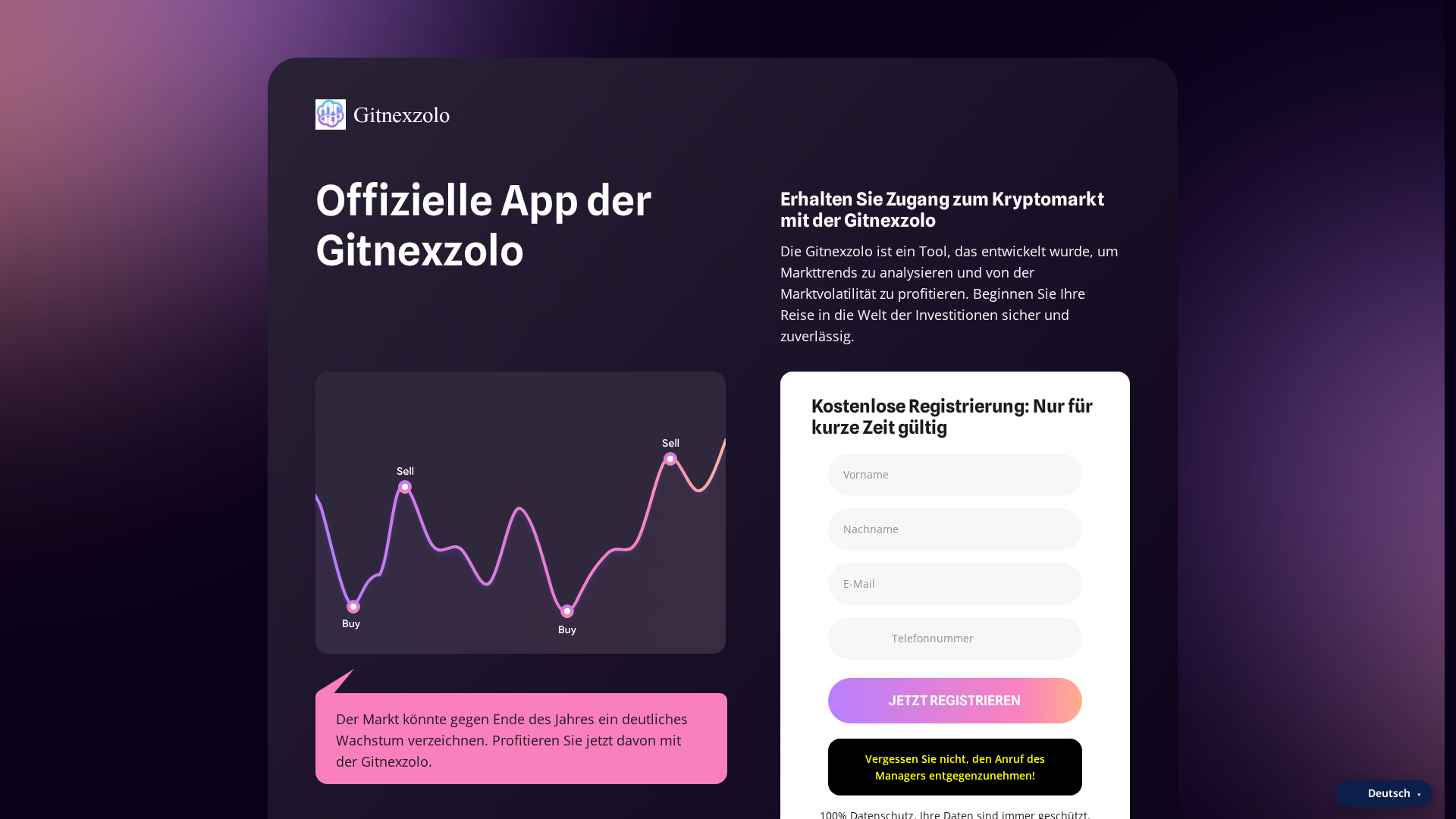 Screenshot of gitnexzoloplatform.de