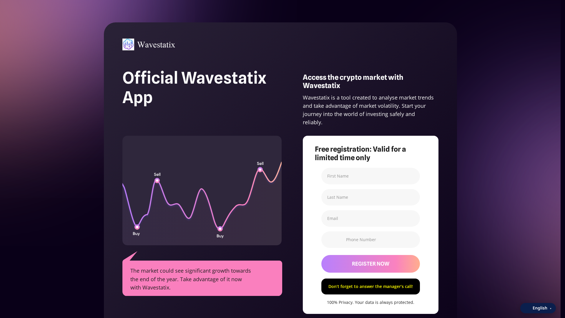 Screenshot of wavestatixtrade.net