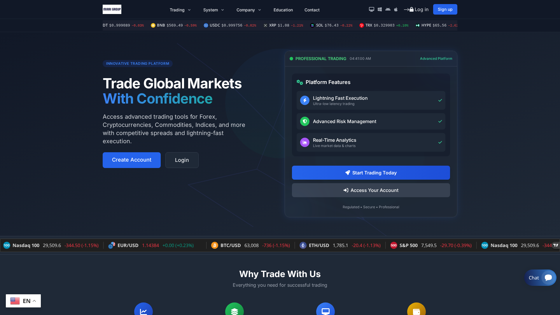 Screenshot of joinmirrigroup.com
