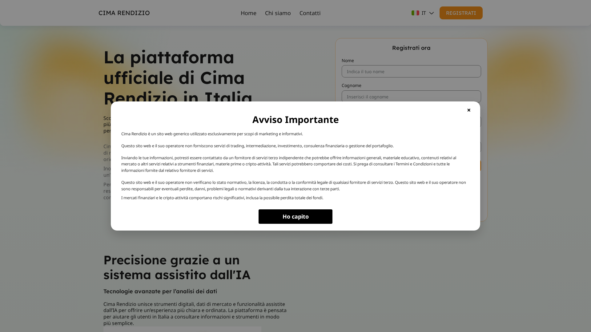 Screenshot of cimarendizio-it.live