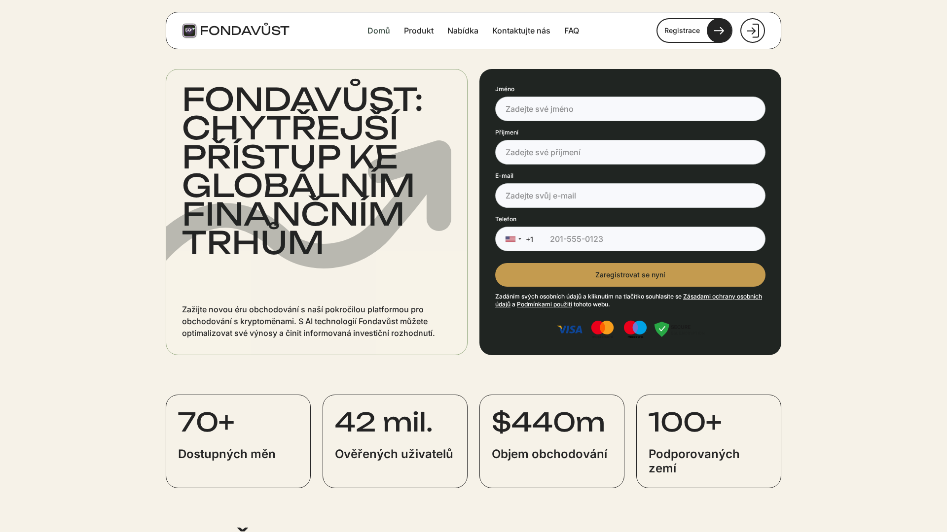Screenshot of fondavust-ai-cz.com