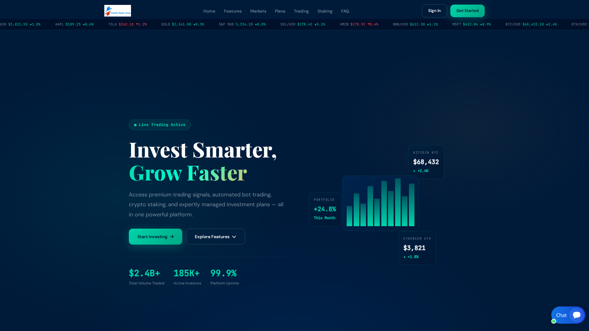 Screenshot of foundersequitygroup.live