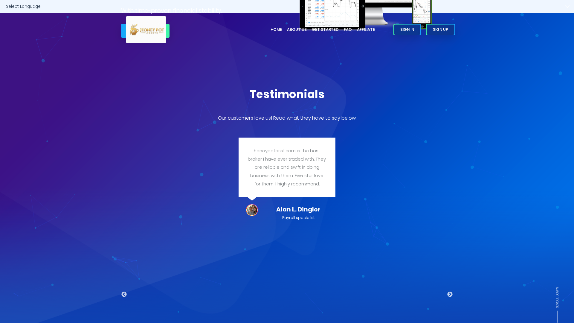 Screenshot of honeypotasst.com