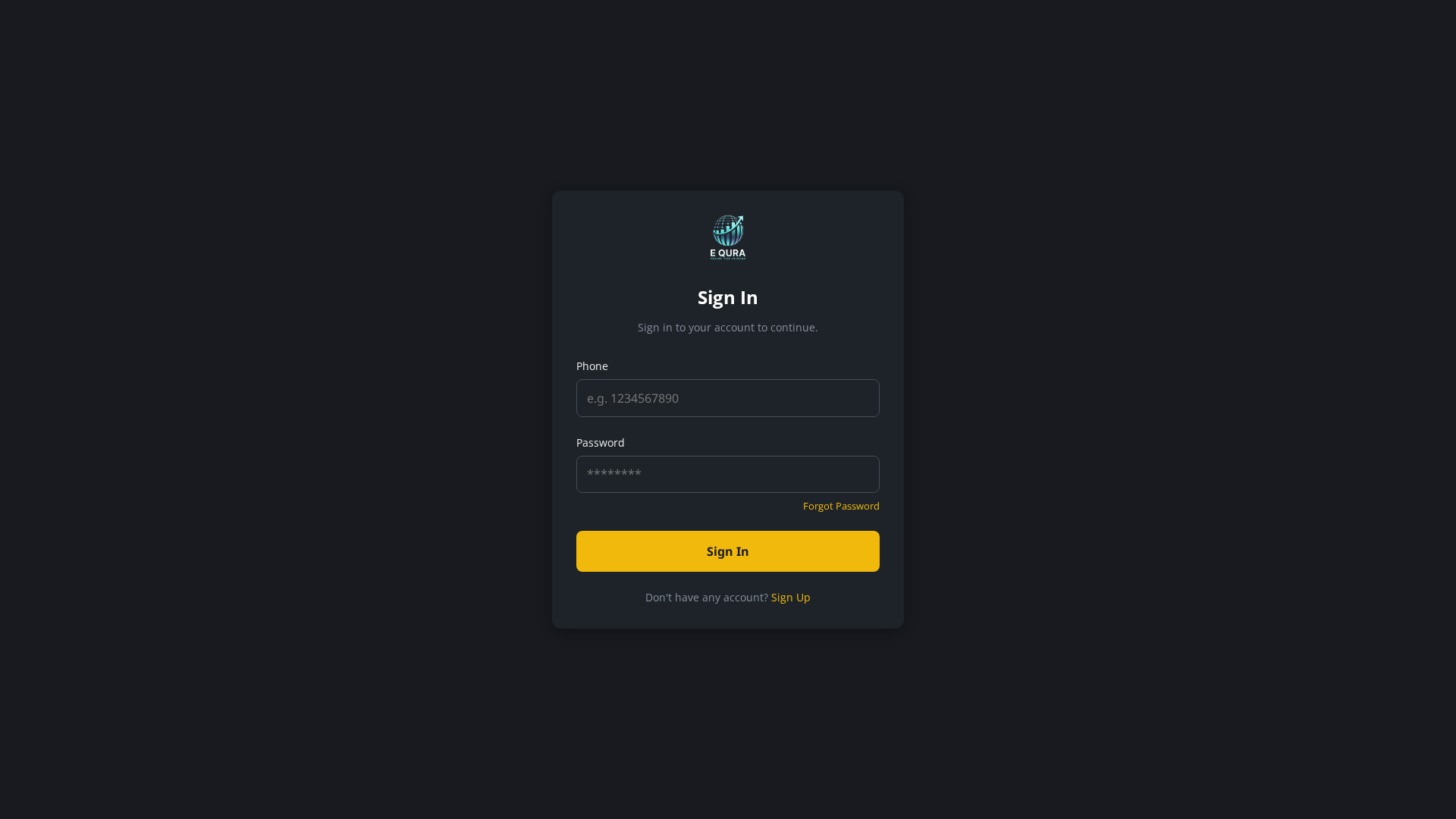 Screenshot of equratrades.live