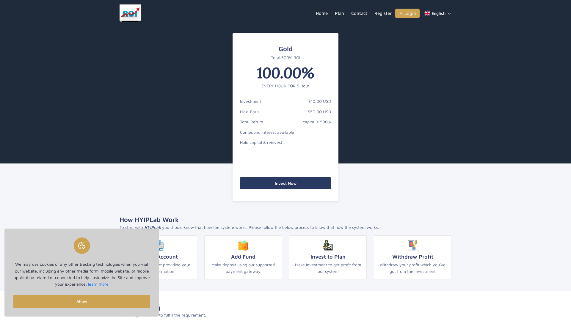 Screenshot of skyprofitt.com