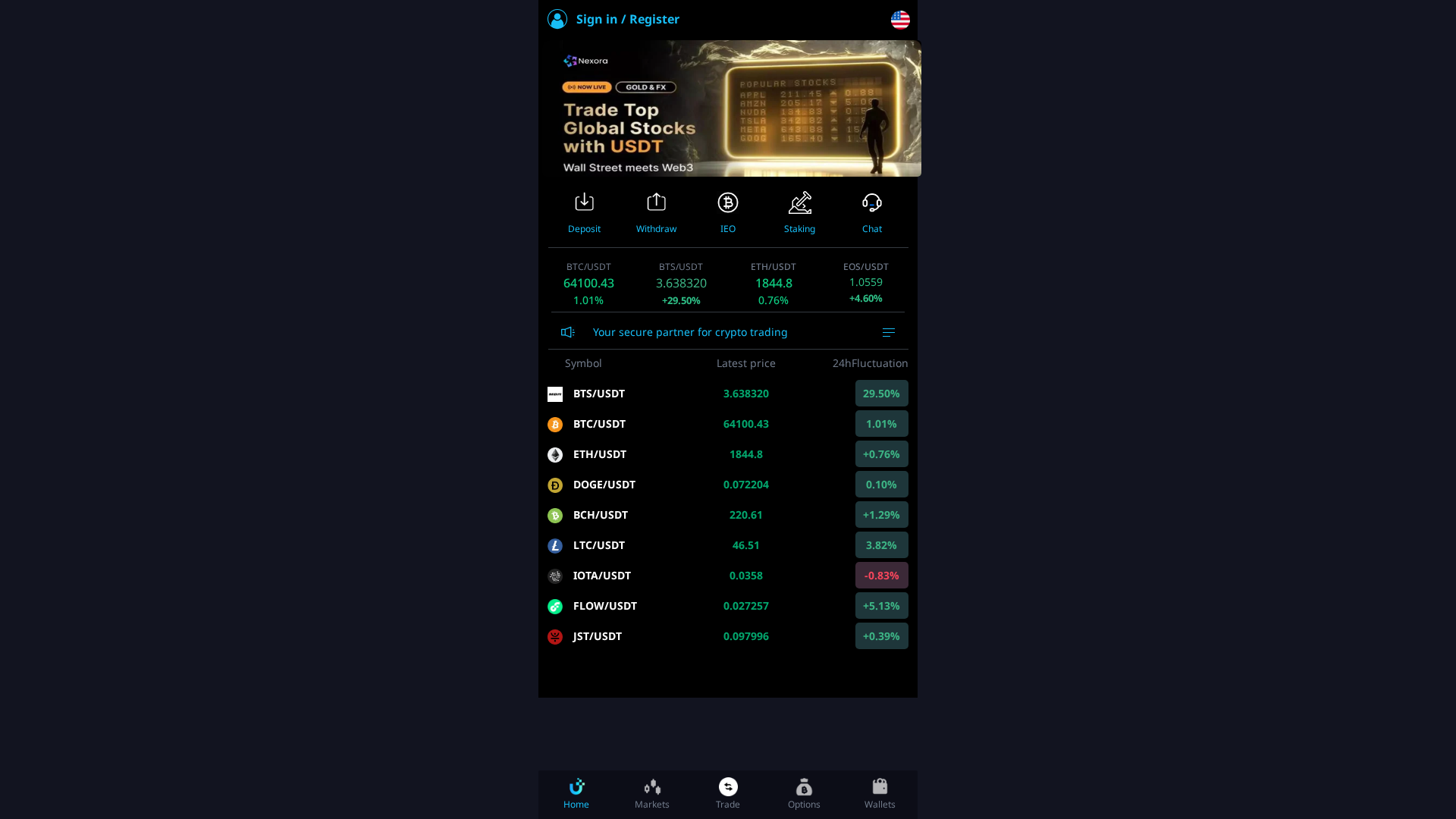Screenshot of nexoraexchange.online
