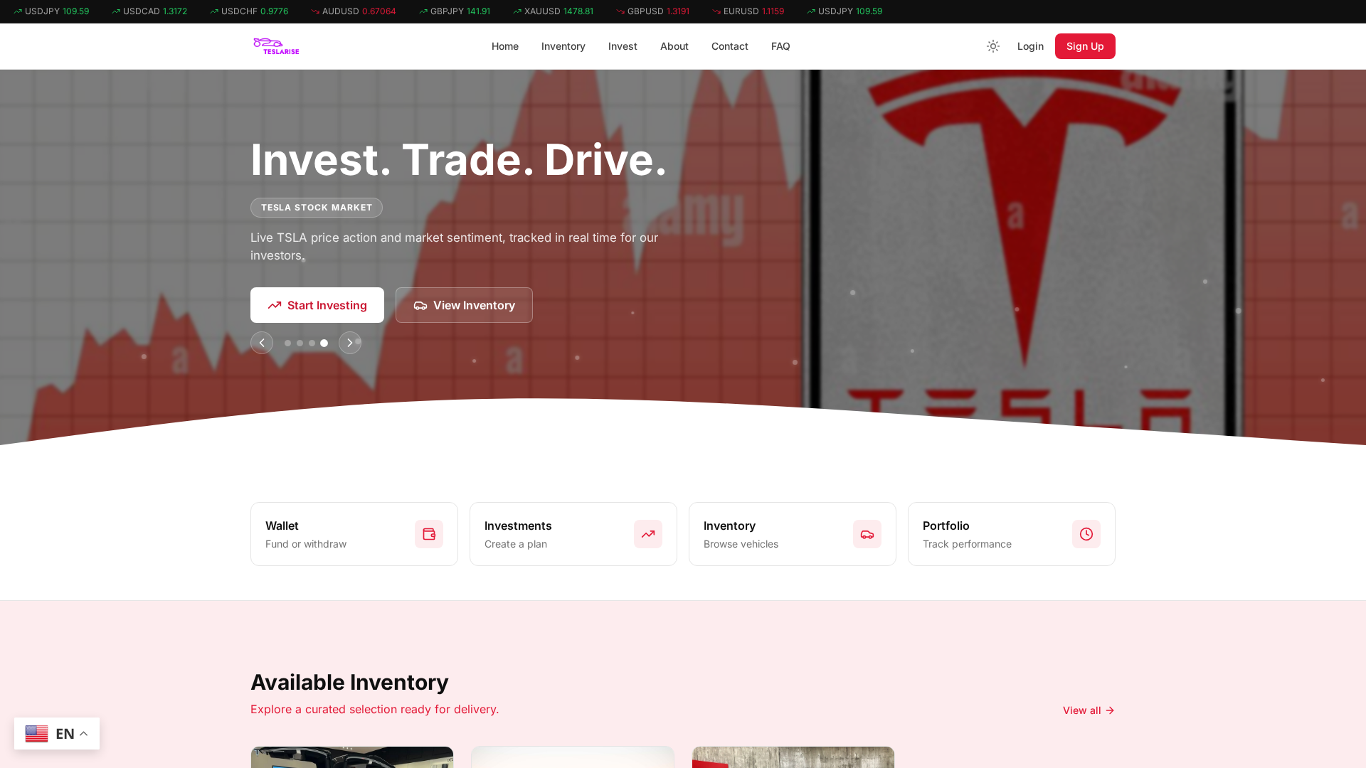 Screenshot of teslariseco.pro