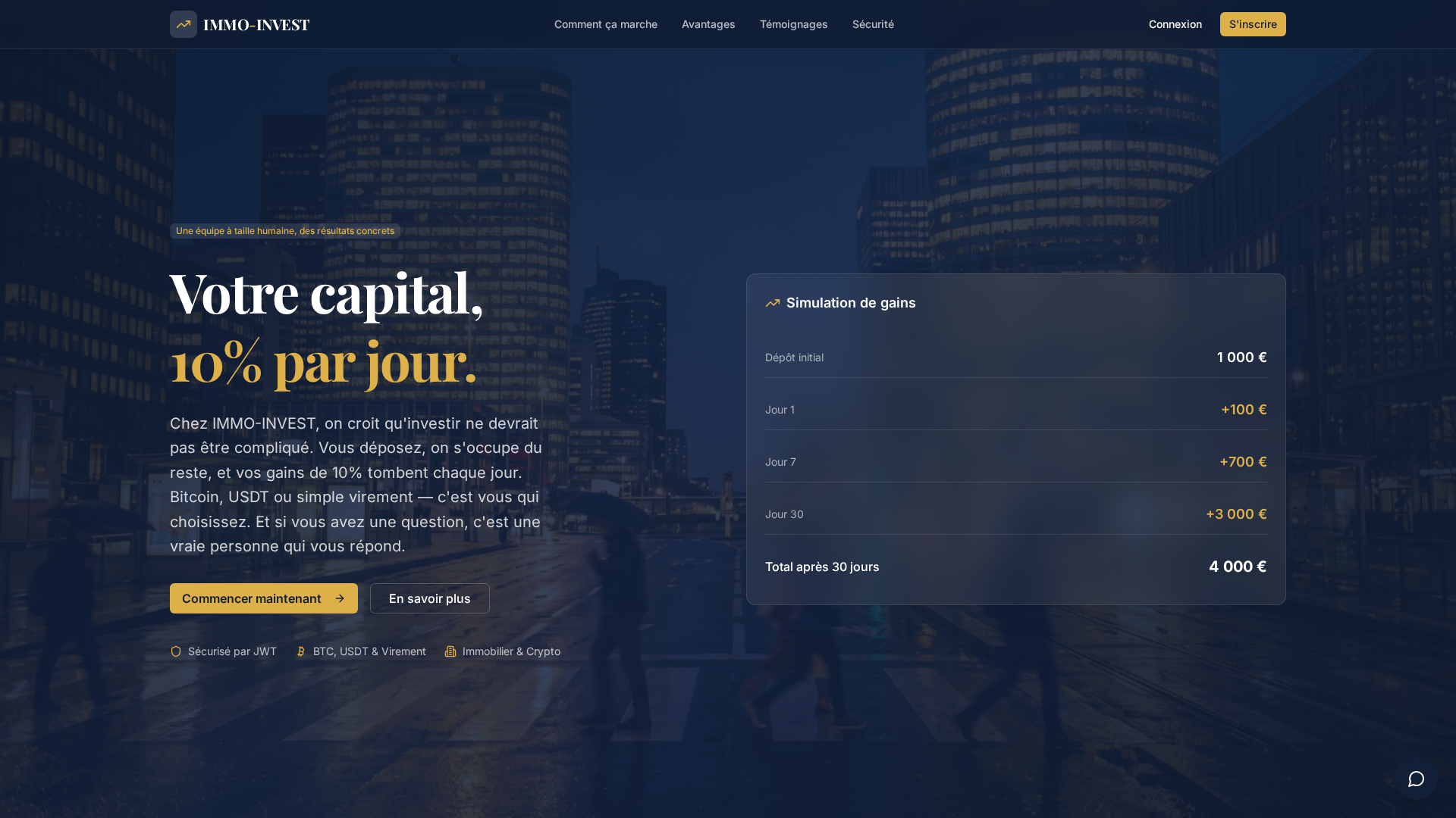 Screenshot of immoinvest.vip