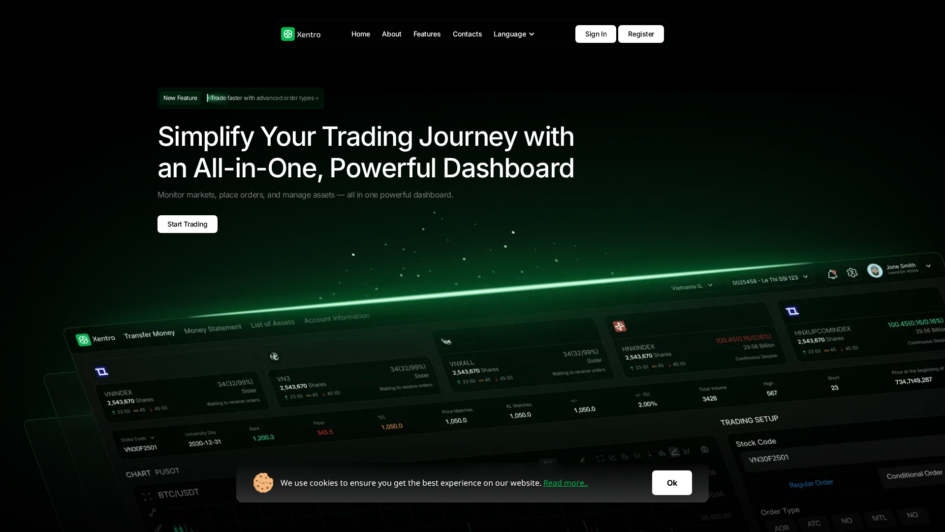 Screenshot of xentro.cc